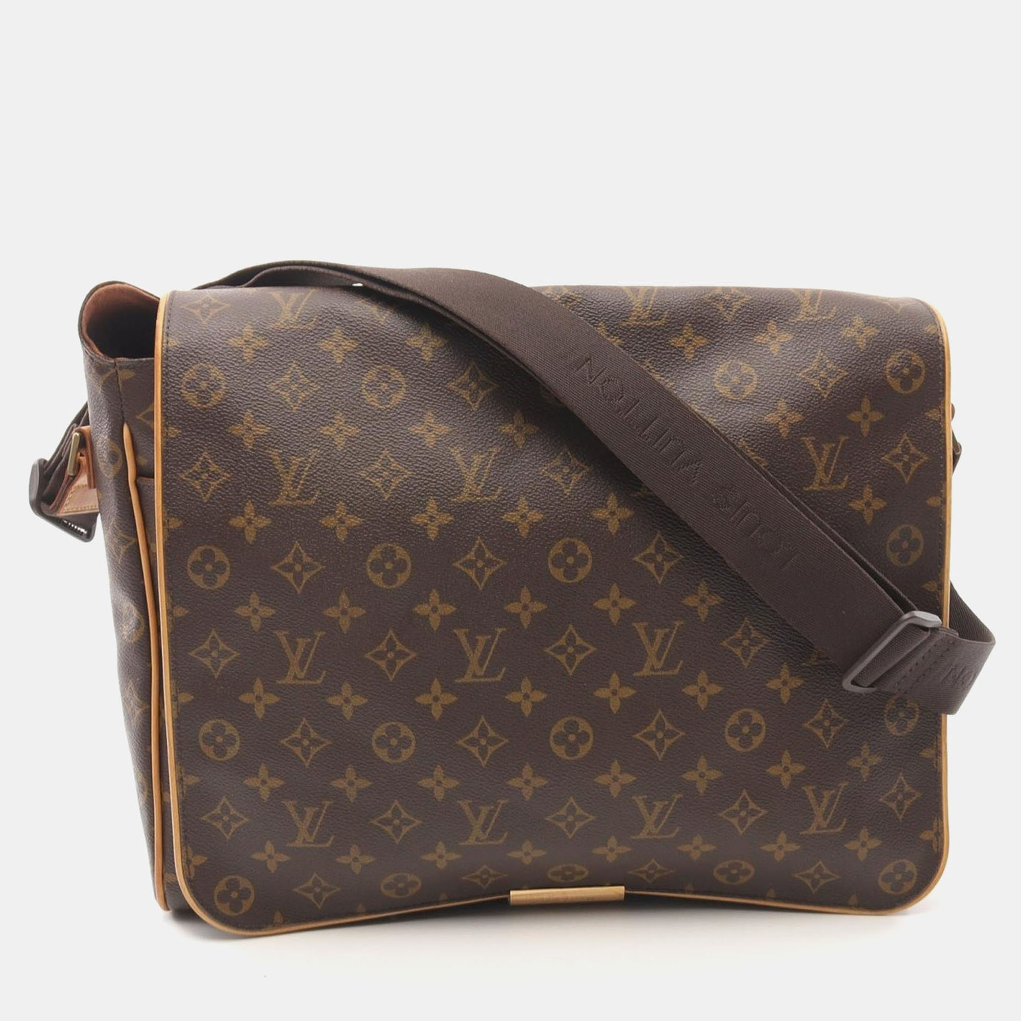 

Louis Vuitton Abbesses Shoulder Crossbody Messenger Bag Monogram Leather, Brown