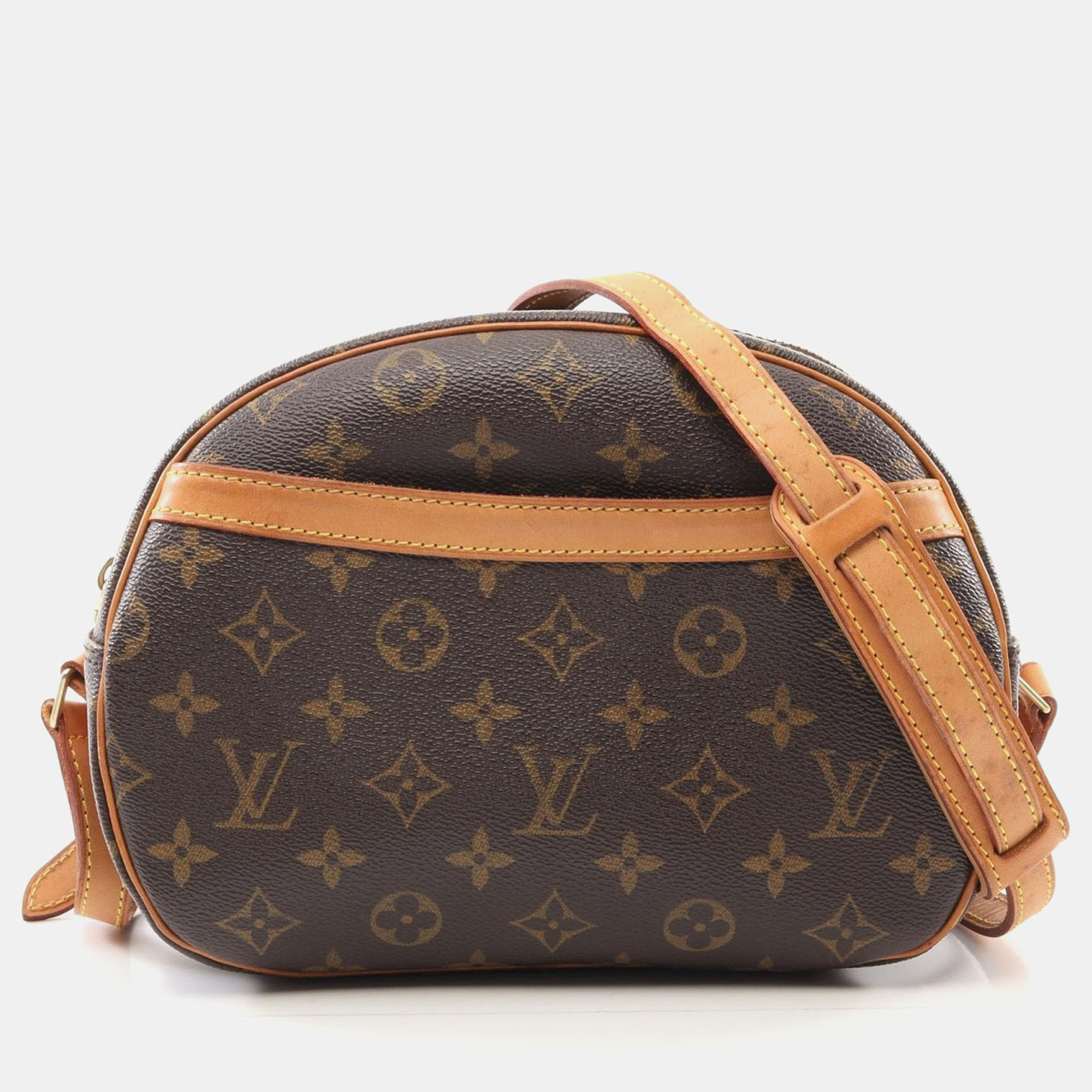 

Louis Vuitton Blois Shoulder Crossbody Bag Monogram Leather Brown