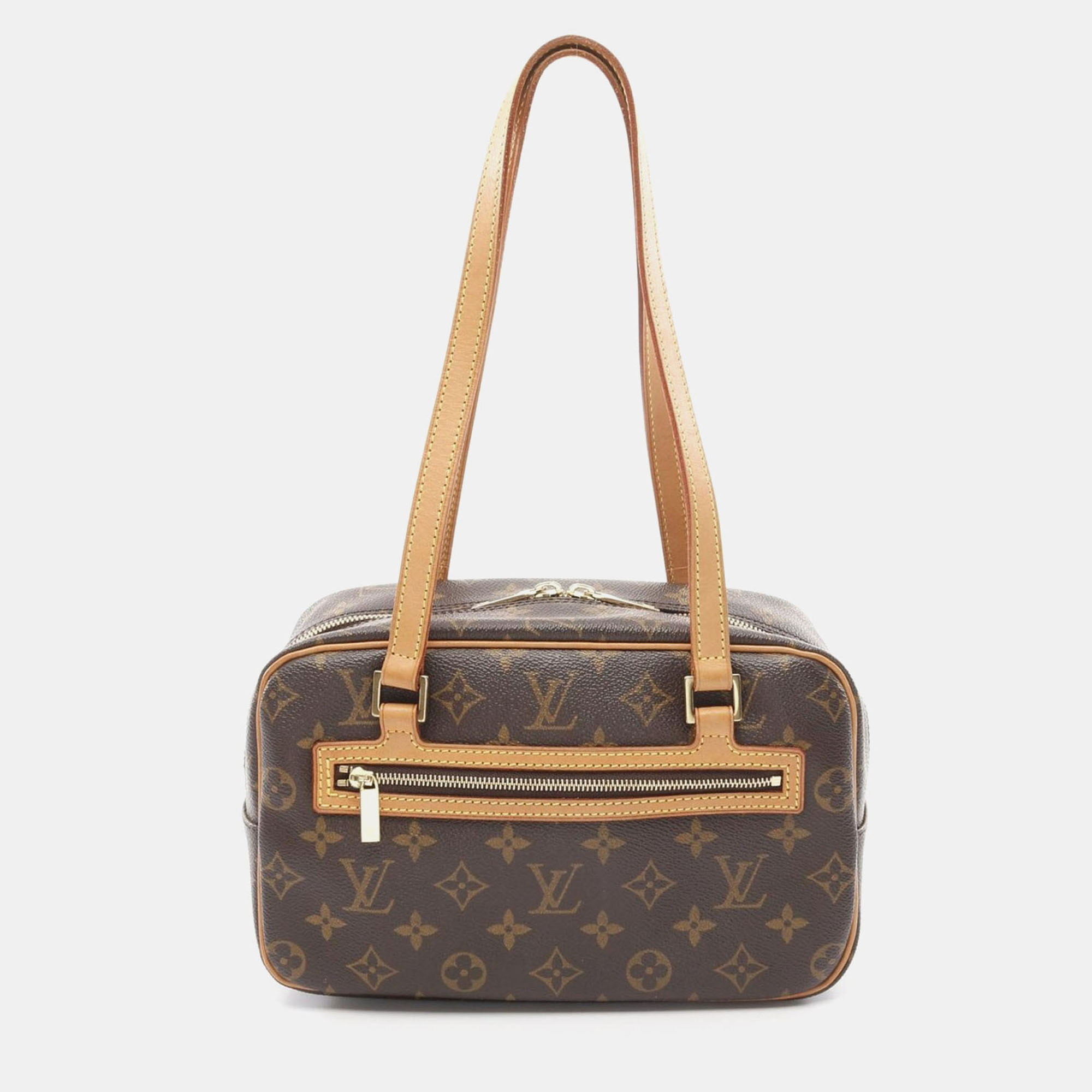 

Louis Vuitton Cite MM Shoulder Bag Monogram Leather Brown