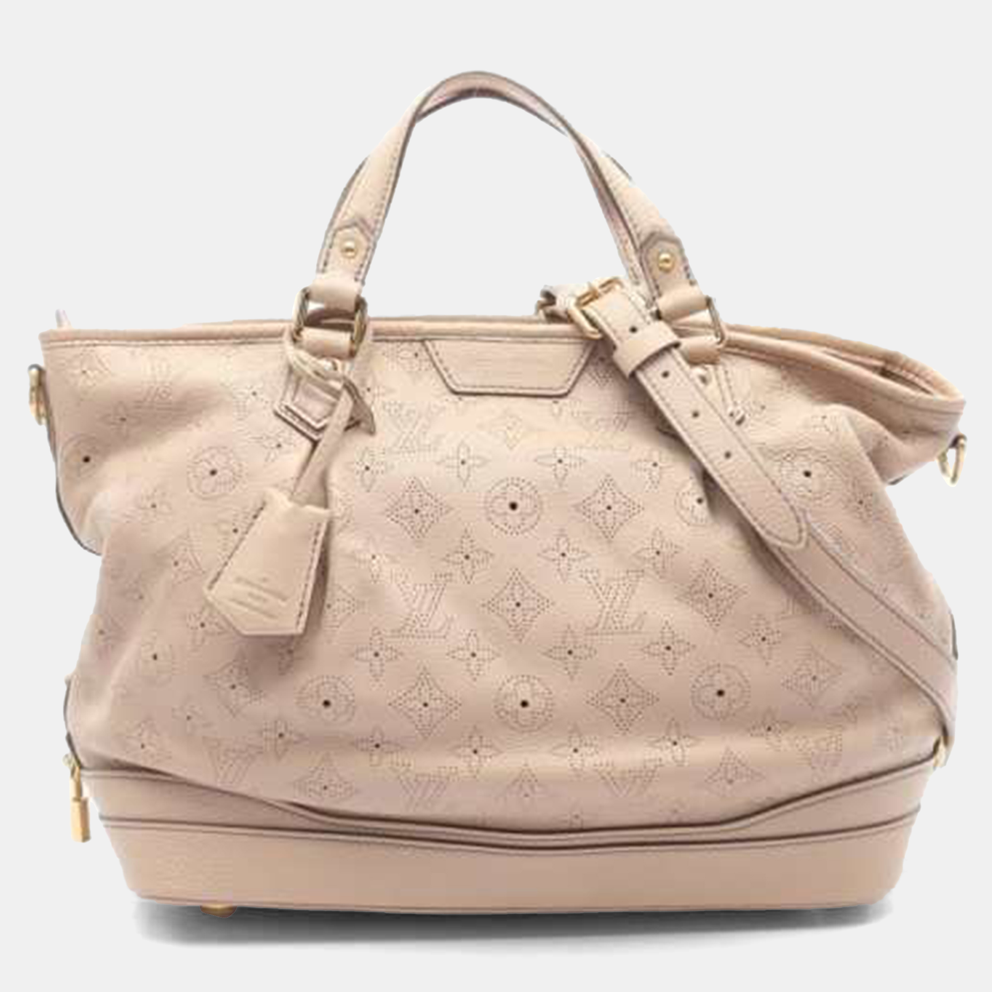 

Louis Vuitton Sable Mahina Leather Stella PM Bag, Beige