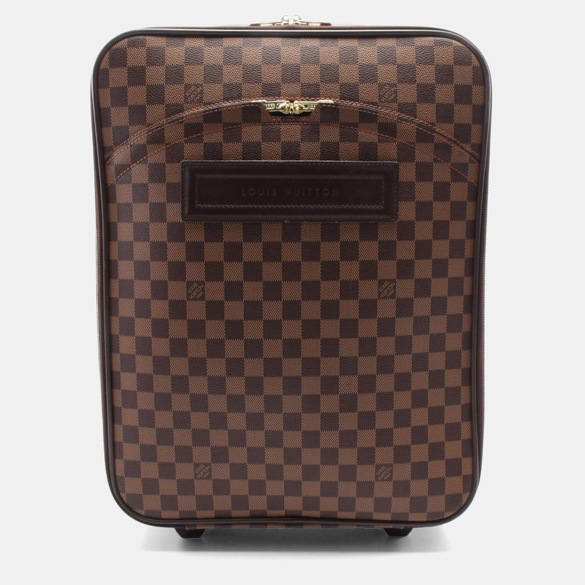 

Louis Vuitton Pegas 45 Travel Bag Suitcase Damier Leather Ebene, Brown