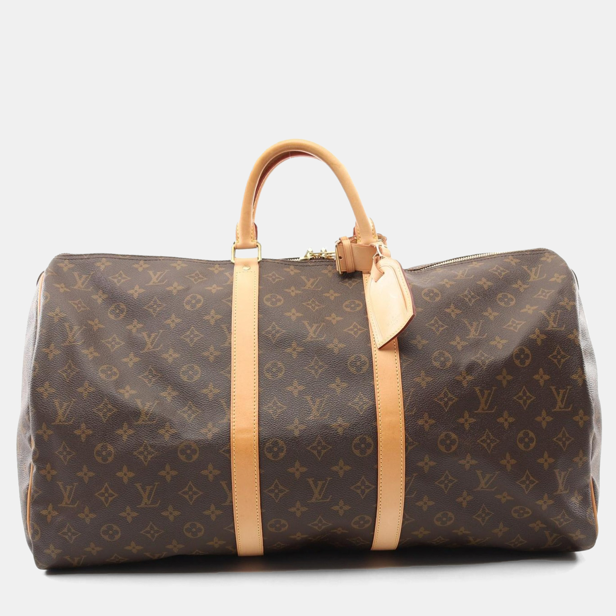 

Louis Vuitton Keepall 55 Hand Travel Bag Monogram Leather Brown