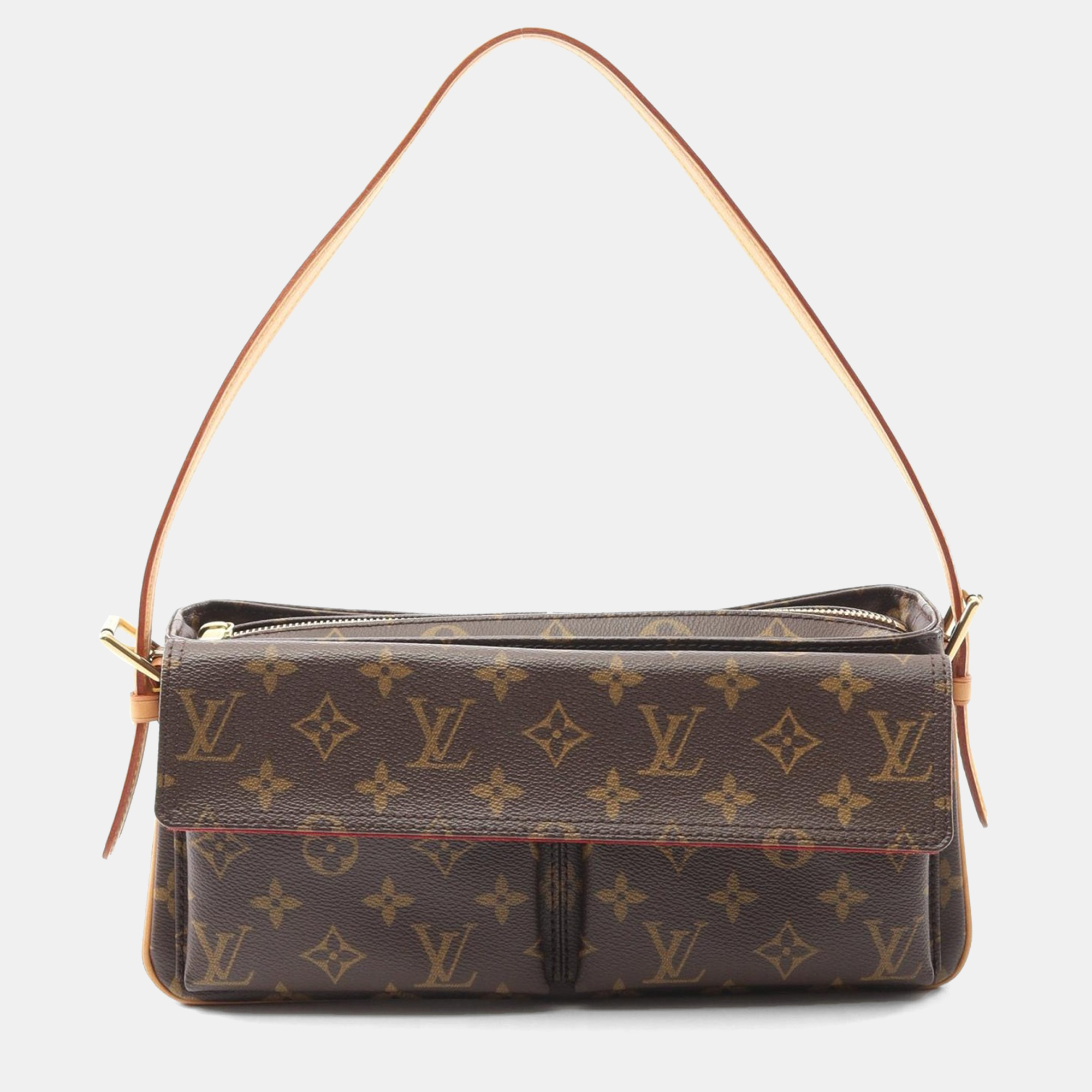 

Louis Vuitton Vivacite MM Brown Monogram Leather Shoulder Bag