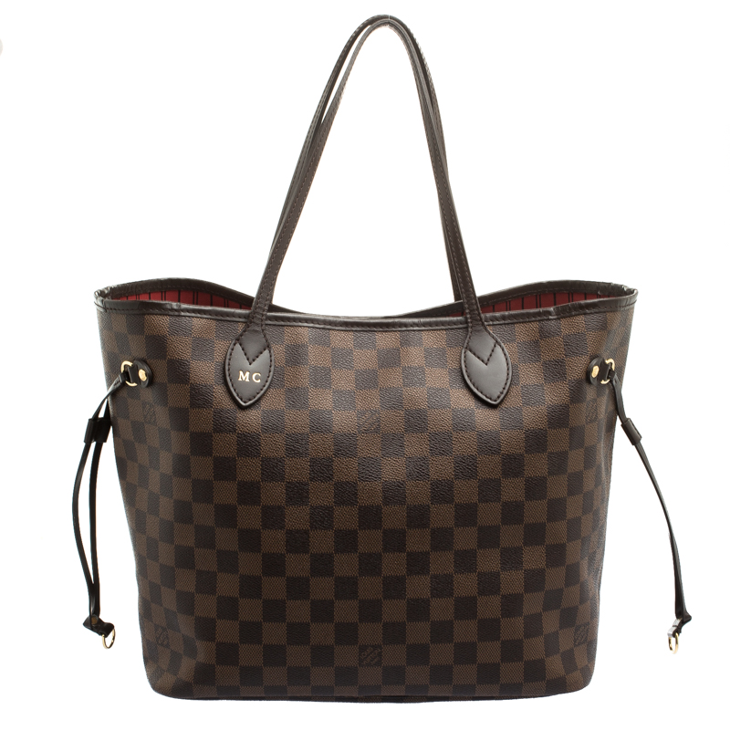 Louis Vuitton Damier Ebene Canvas Neverfull MM Bag