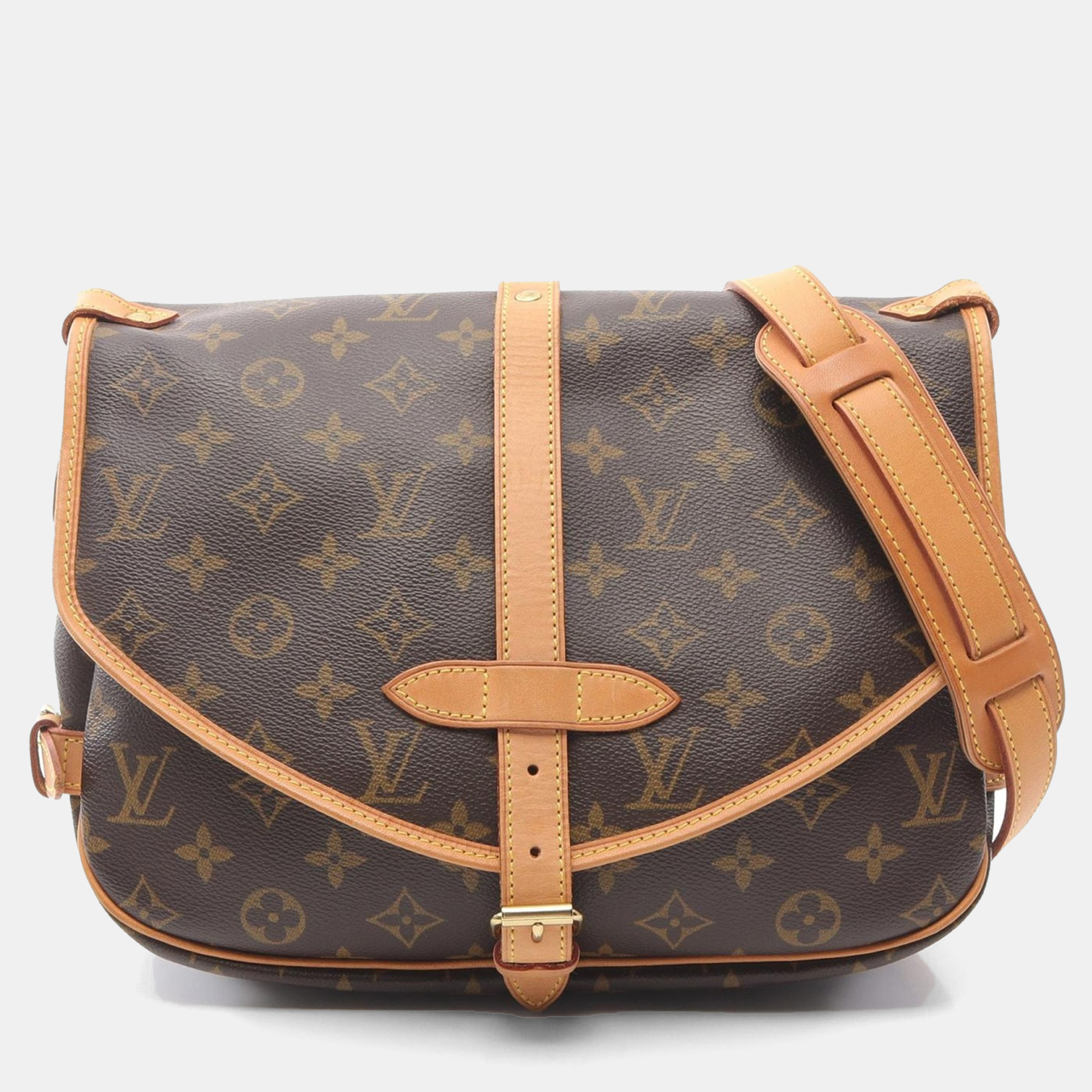 

Louis Vuitton Saumur 30 Shoulder Crossbody Bag Monogram Leather Brown