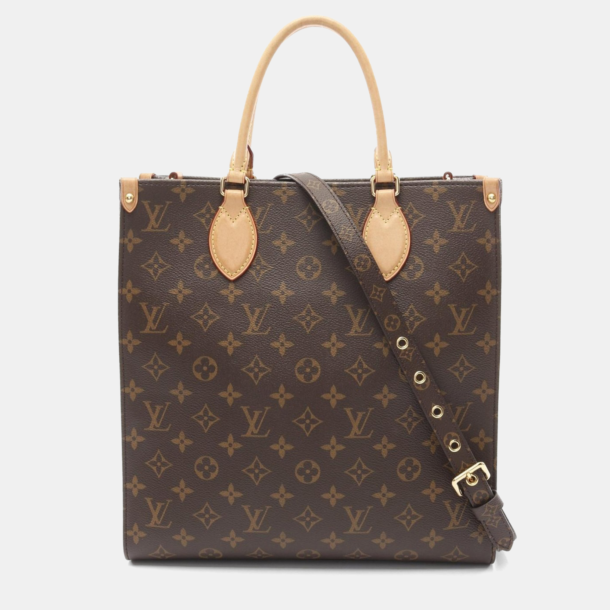 

Louis Vuitton Brown Monogram Canvas Sac Plat PM Tote