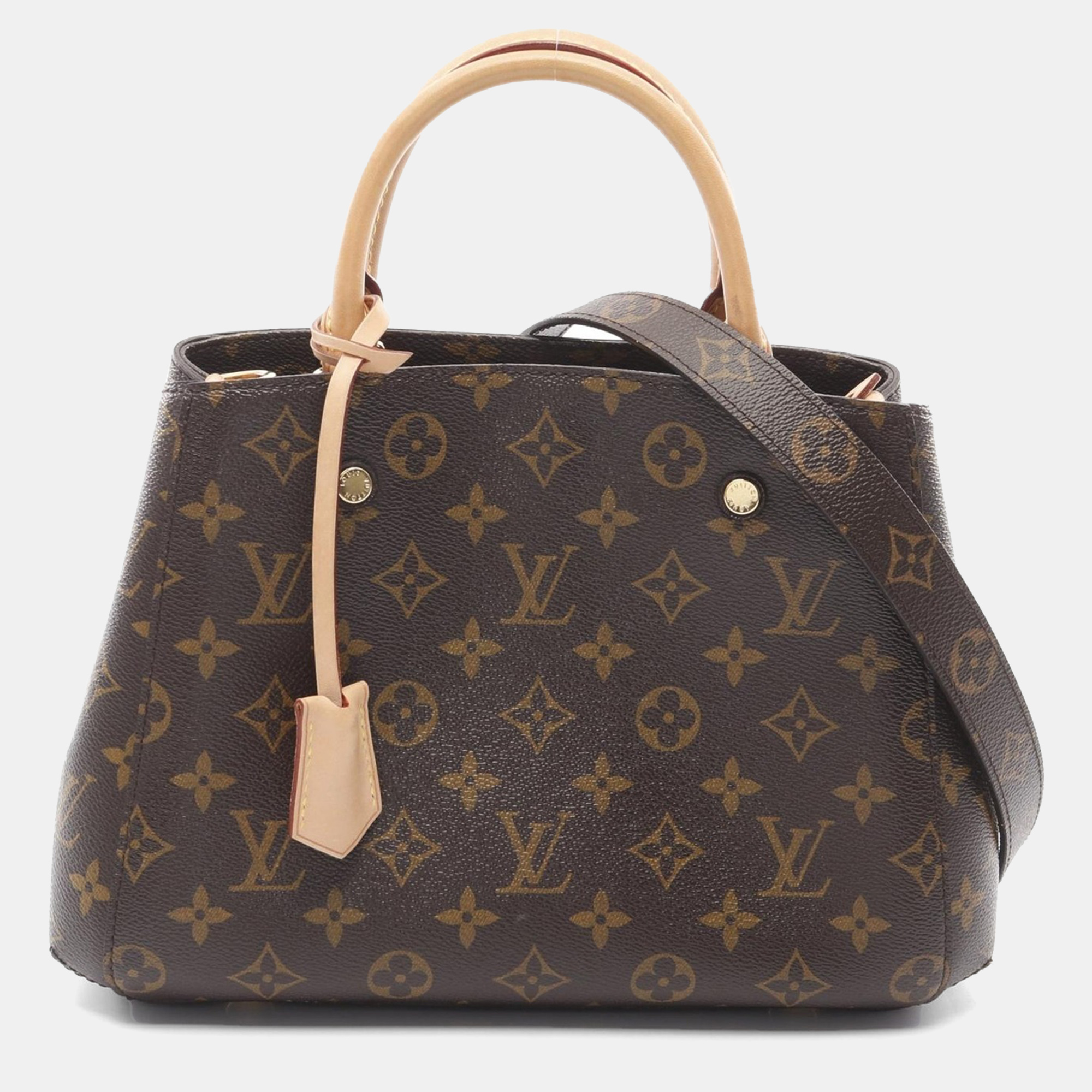 

Louis Vuitton Montaigne Bb Crossbody Shoulder Hand Bag 2Way Monogram, Brown