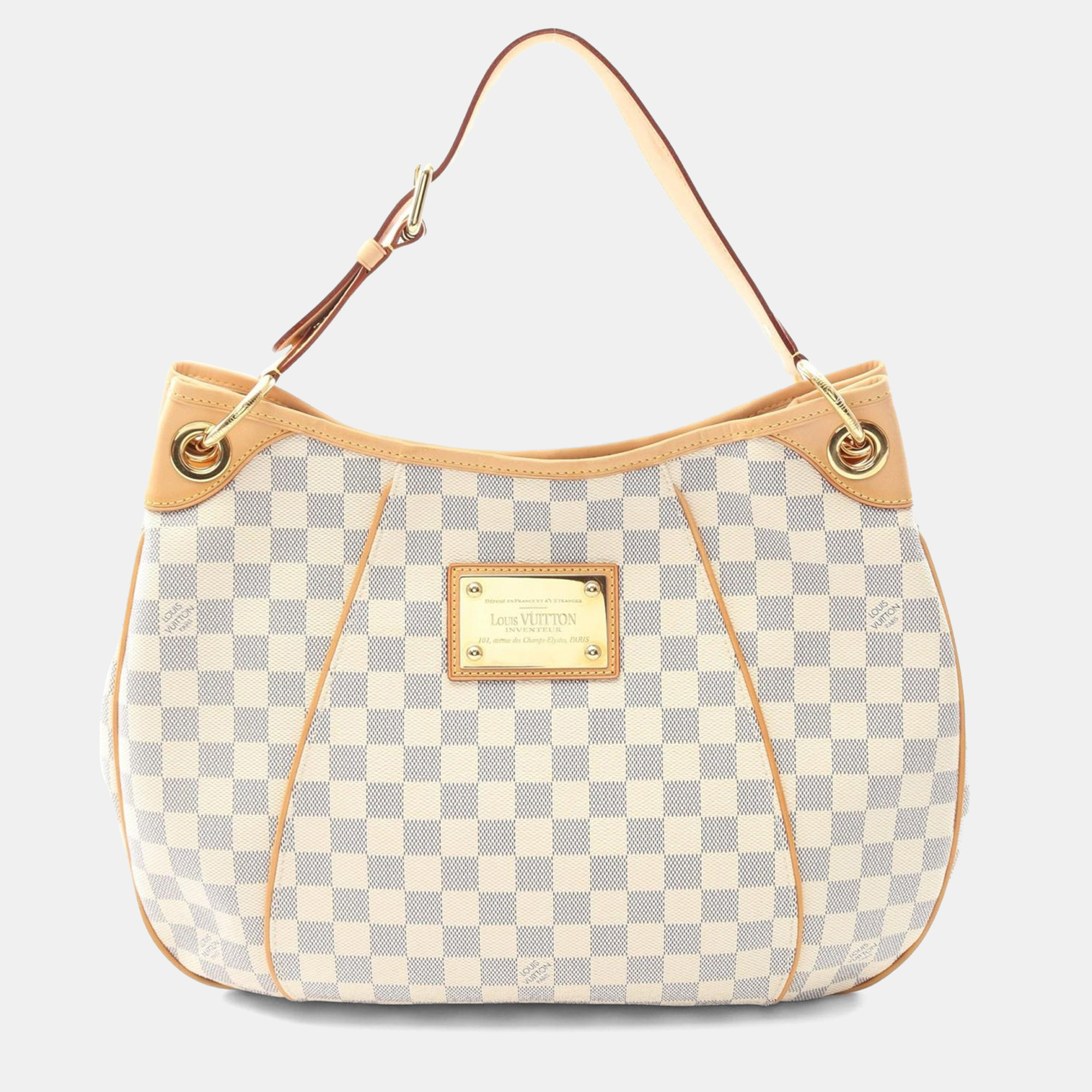 

Louis Vuitton Garriella Pm Shoulder Bag Damier Azur Leather White