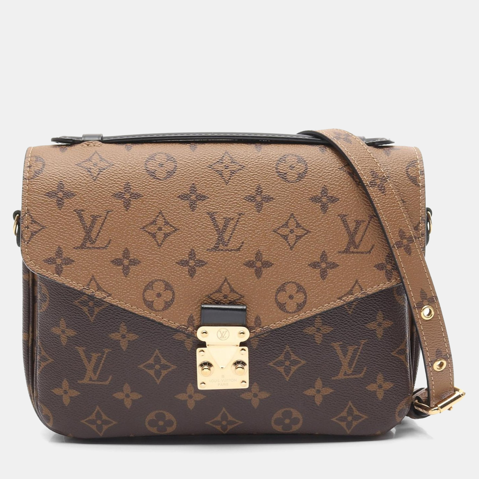 

Louis Vuitton Pochette Metis Mm 2Way Handbag Monogram Reverse, Brown