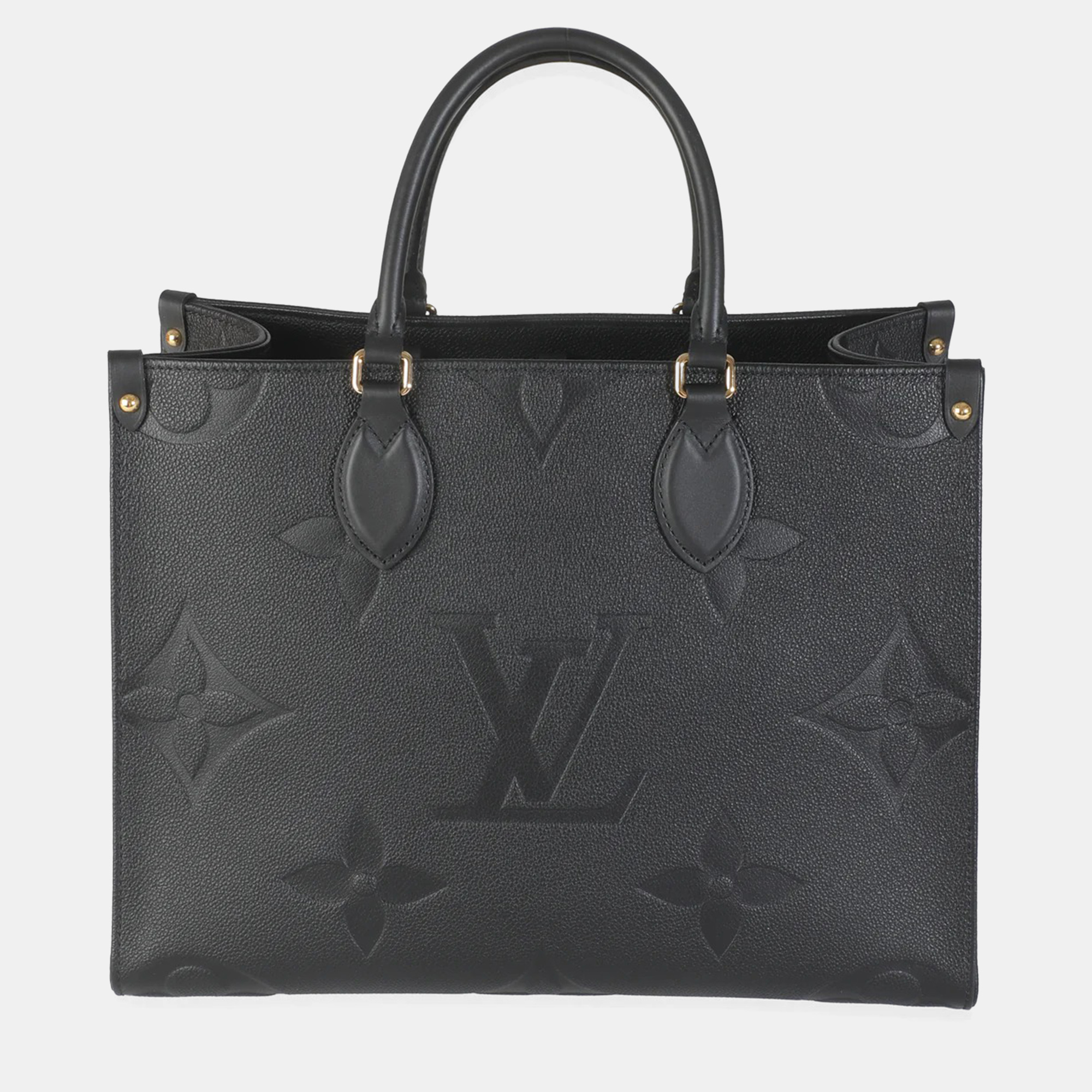

Louis Vuitton Black Monogram Empreinte Onthego MM bag