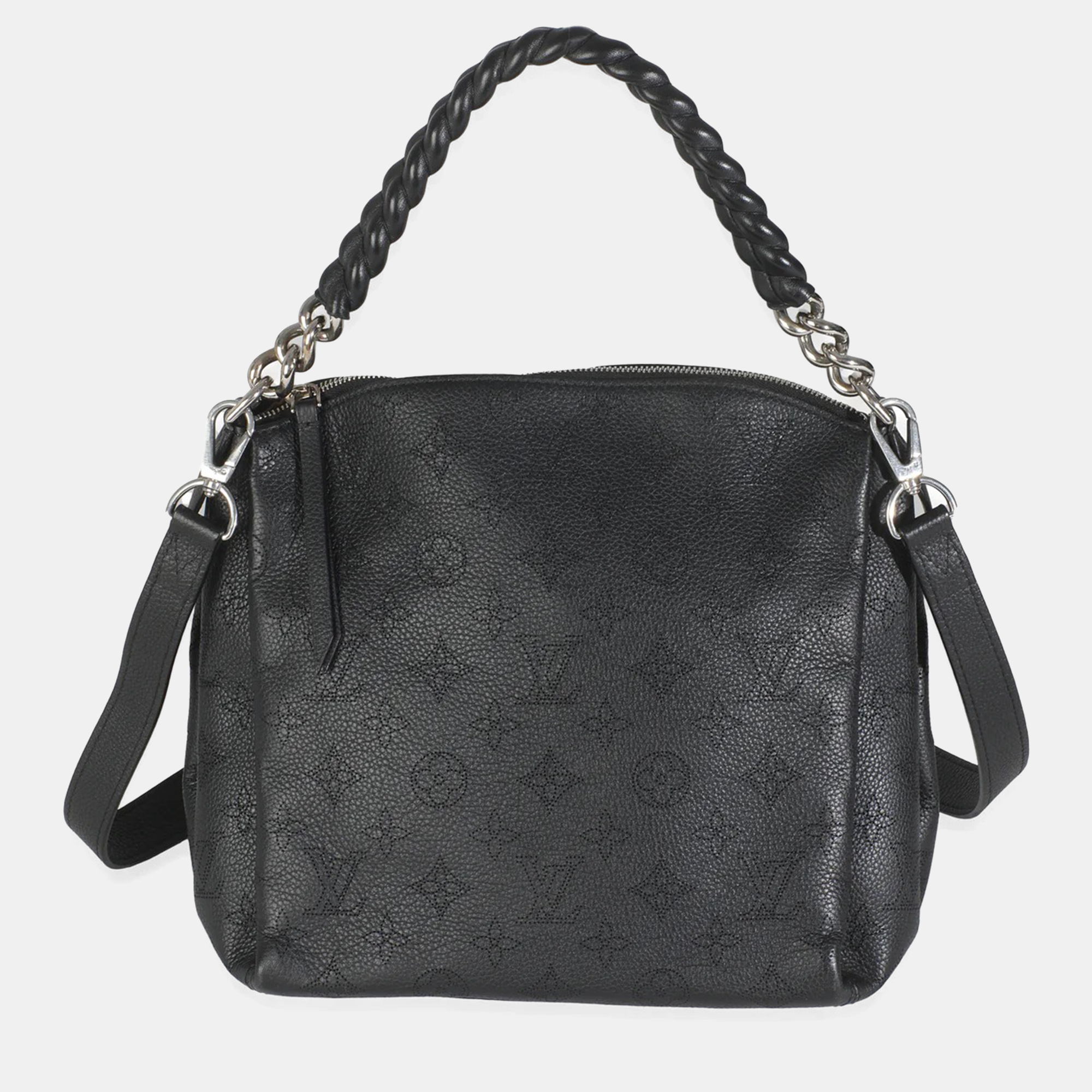 

Louis Vuitton Black Monogram Mahina Babylone BB bag