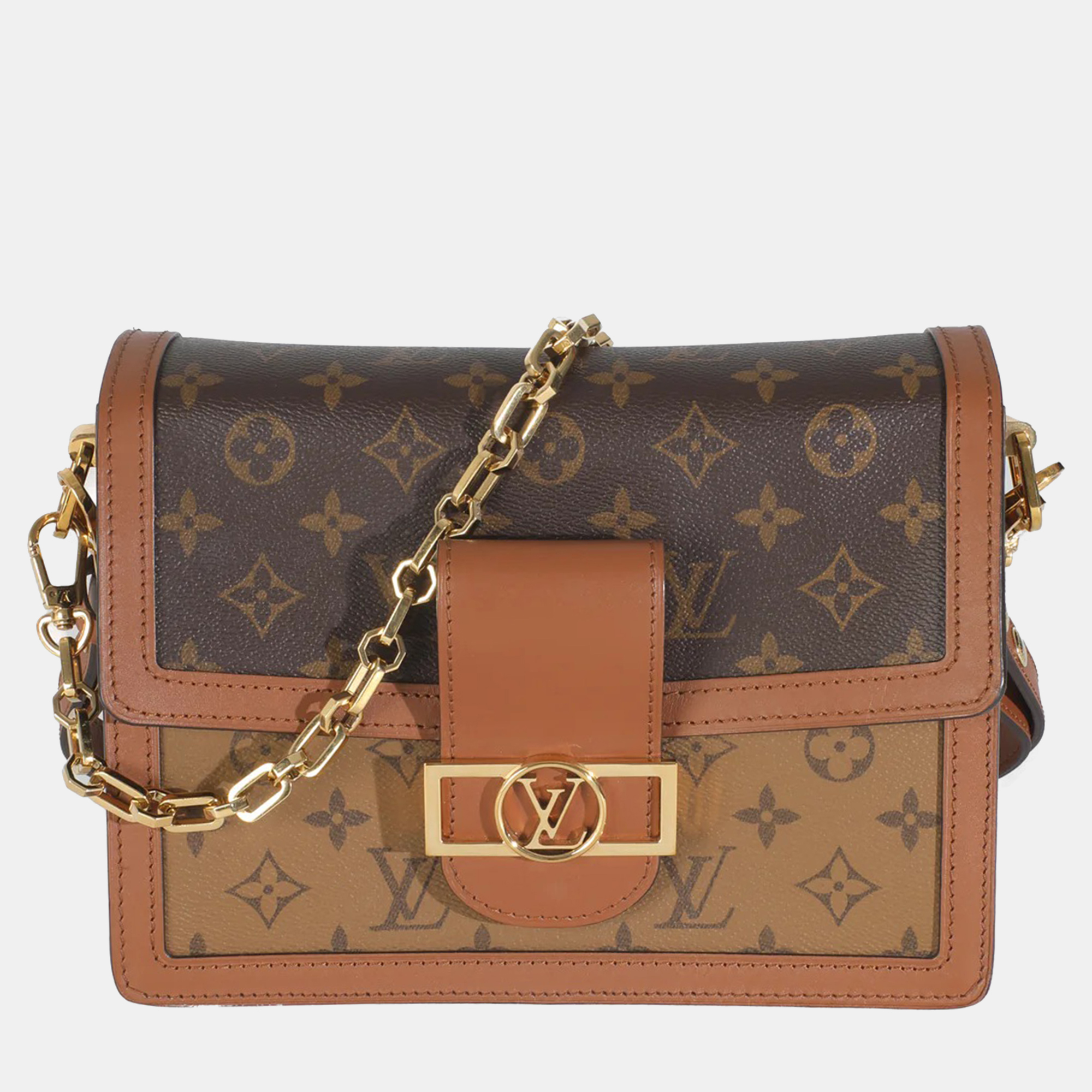 

Louis Vuitton Reverse Monogram Canvas Dauphine MM bag, Brown
