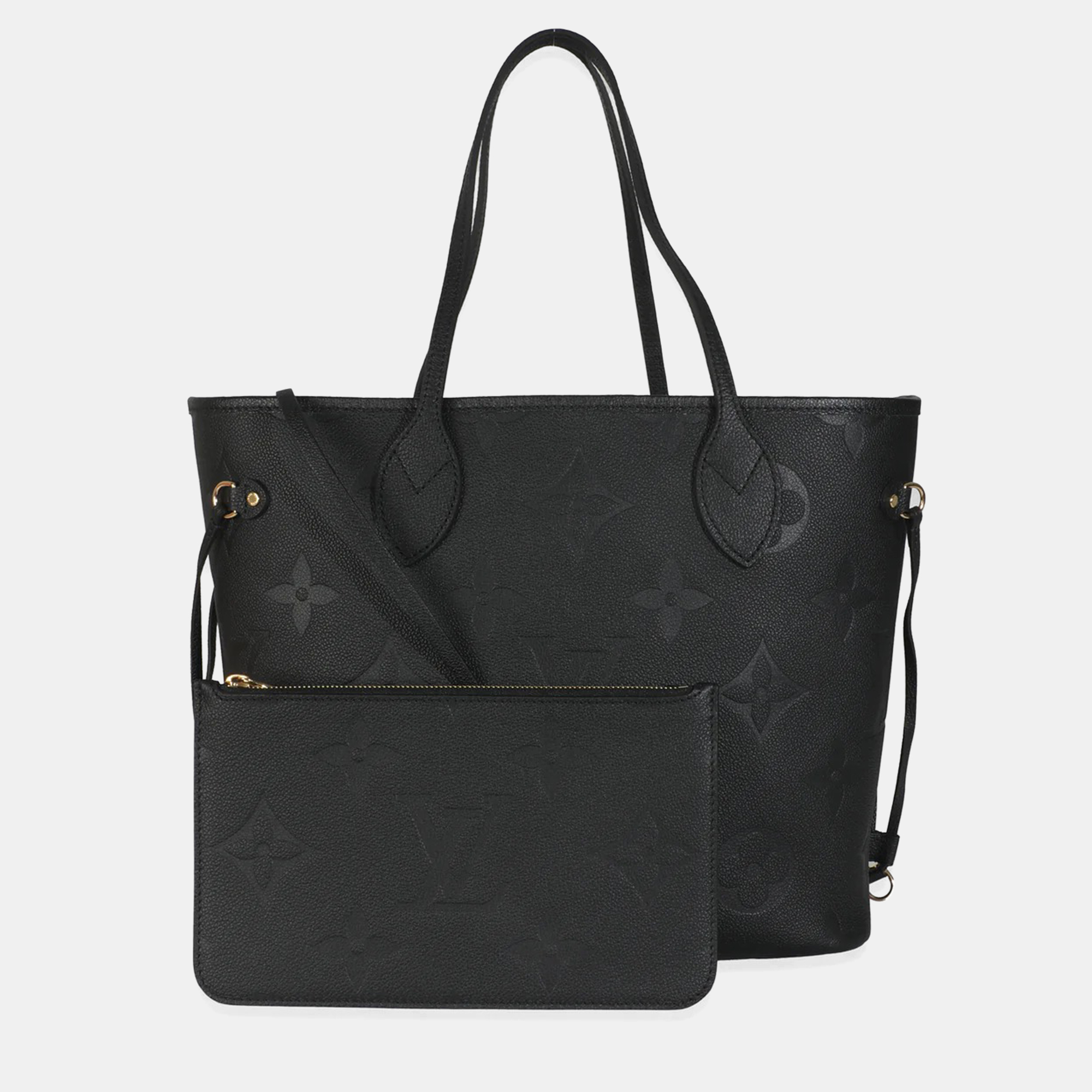 

Louis Vuitton Black Monogram Empreinte Neverfull MM bag