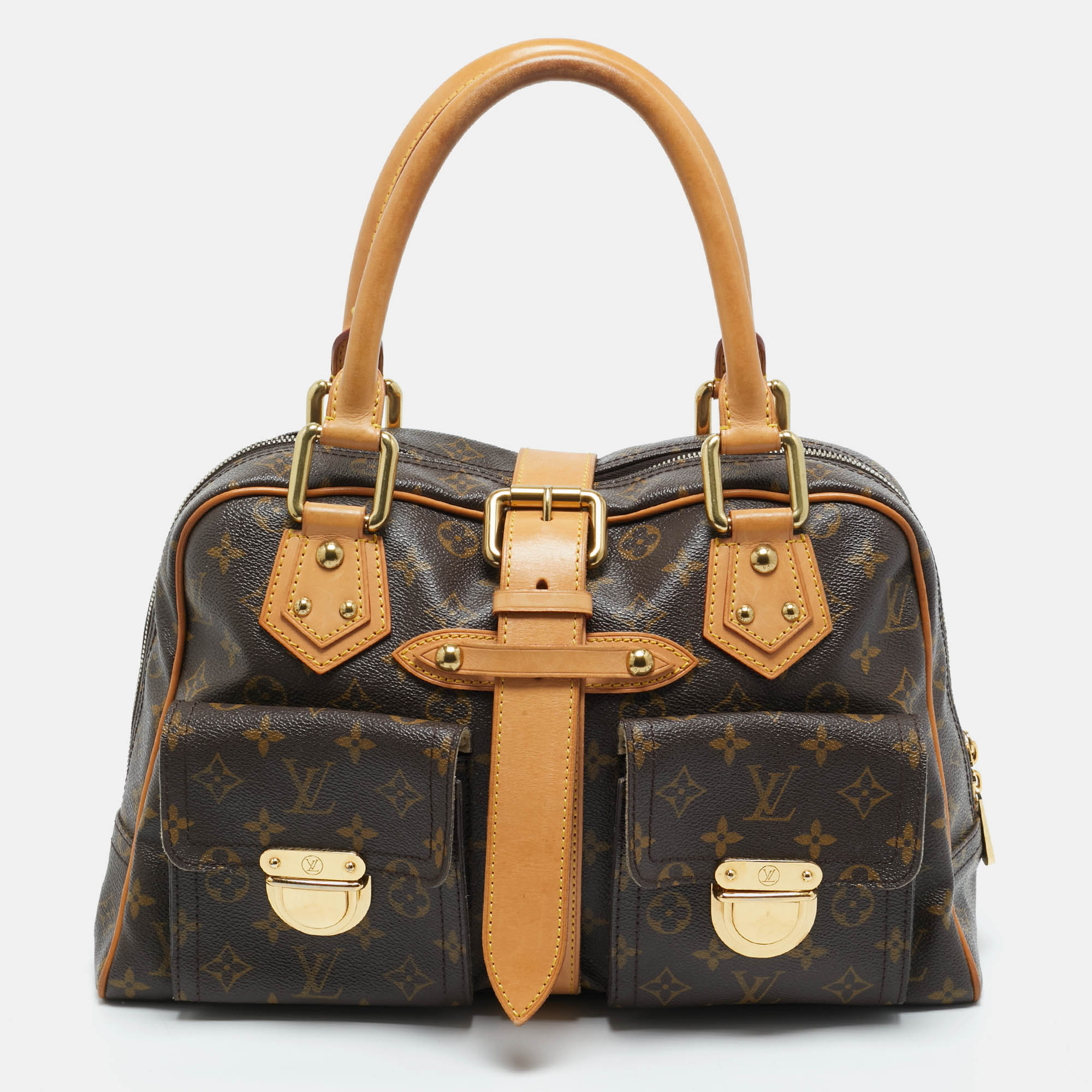 

Louis Vuitton Monogram Canvas Manhattan GM Bag, Brown