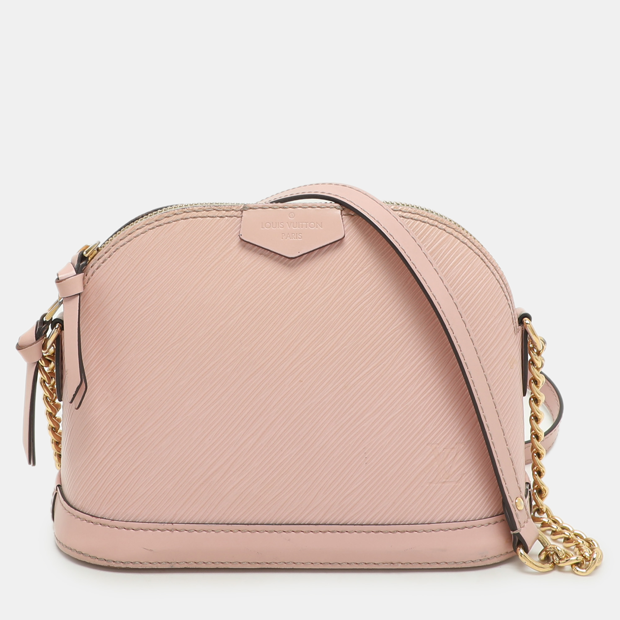 

Louis Vuitton Rose Ballerine Epi Leather Mini Alma Bag, Pink