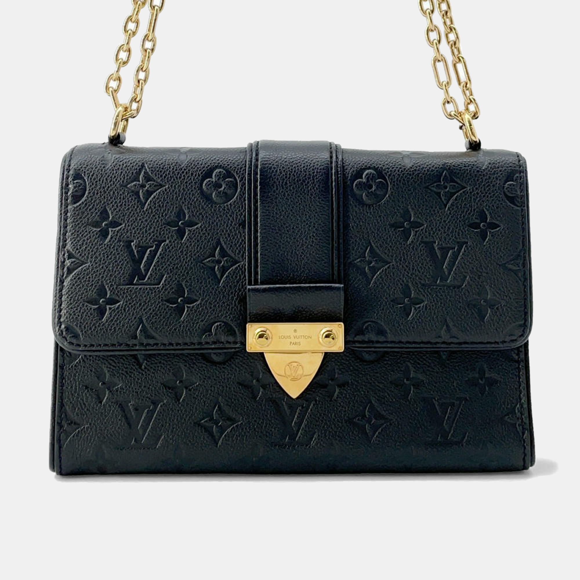 

Louis Vuitton Noir Monogram Empreinte Leather BB Saint Sulpice Bag, Black