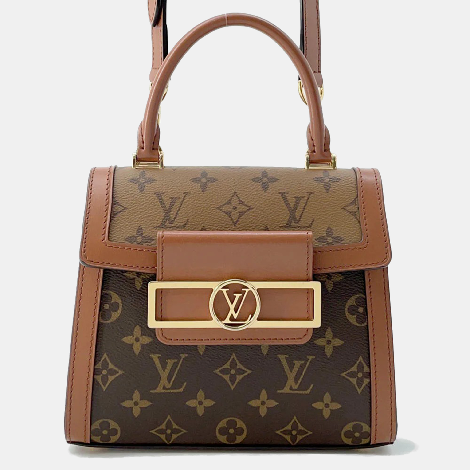 

Louis Vuitton Brown Monogram Monogram Reverse Canvas Dauphine Capital