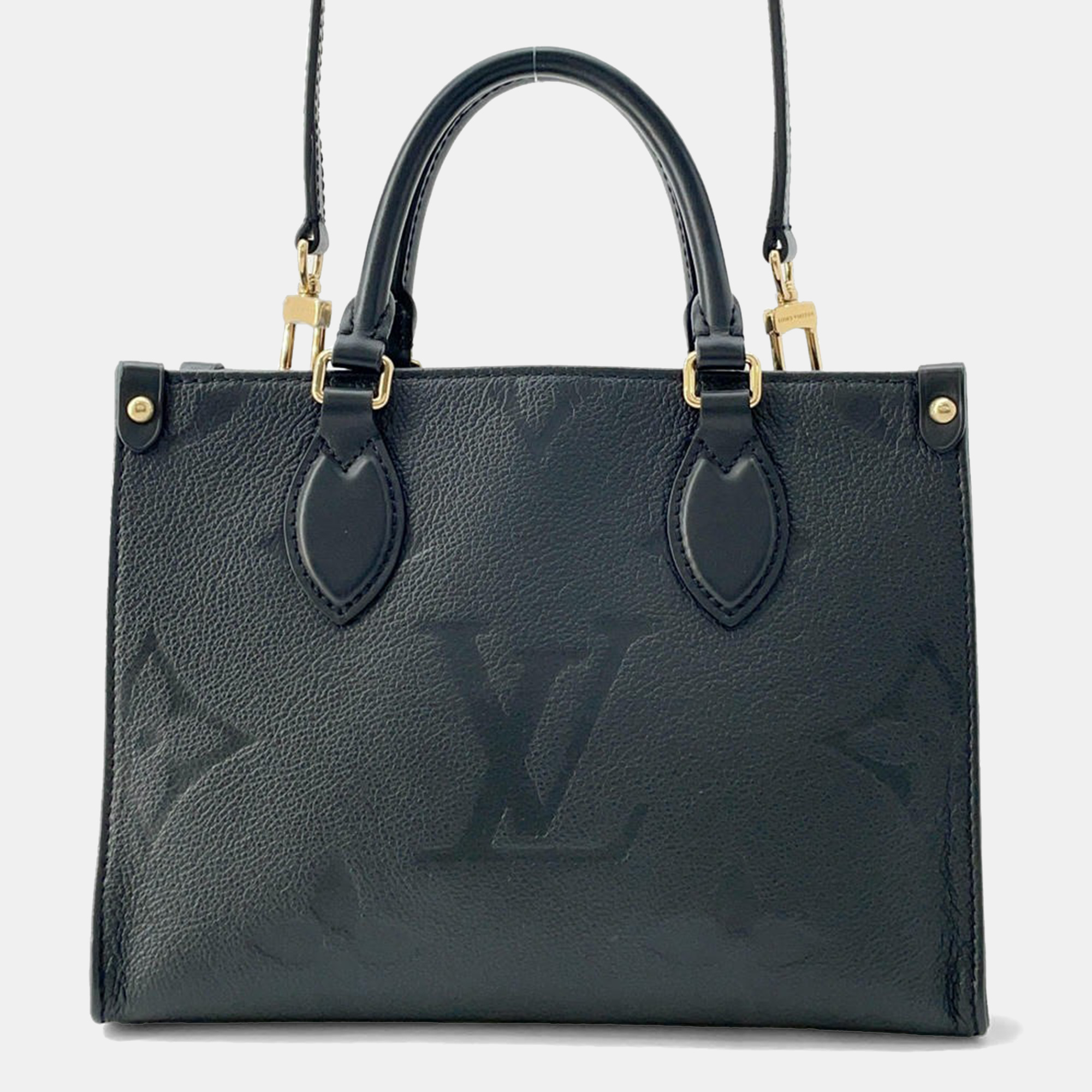 

Louis Vuitton Noir Monogram Empreinte Leather Onthego PM, Black