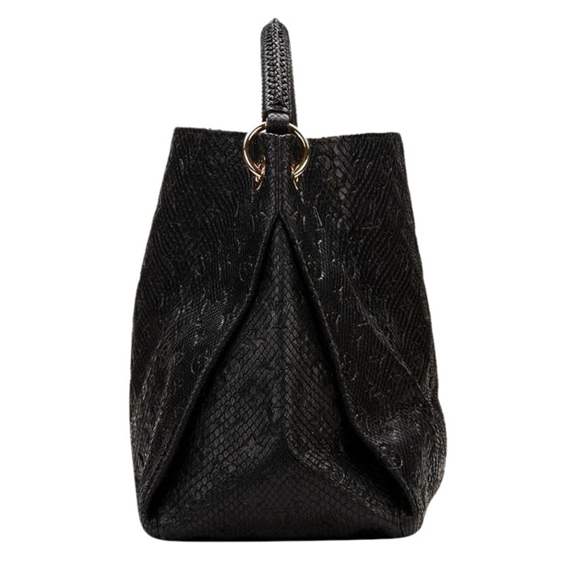 

Louis Vuitton Noir Python Limited Edition Artsy MM Bag, Black