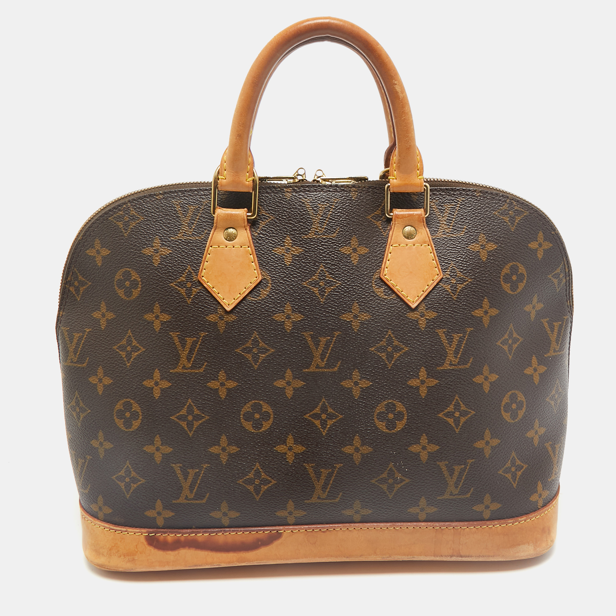 

Louis Vuitton Monogram Canvas Alma PM Bag, Brown