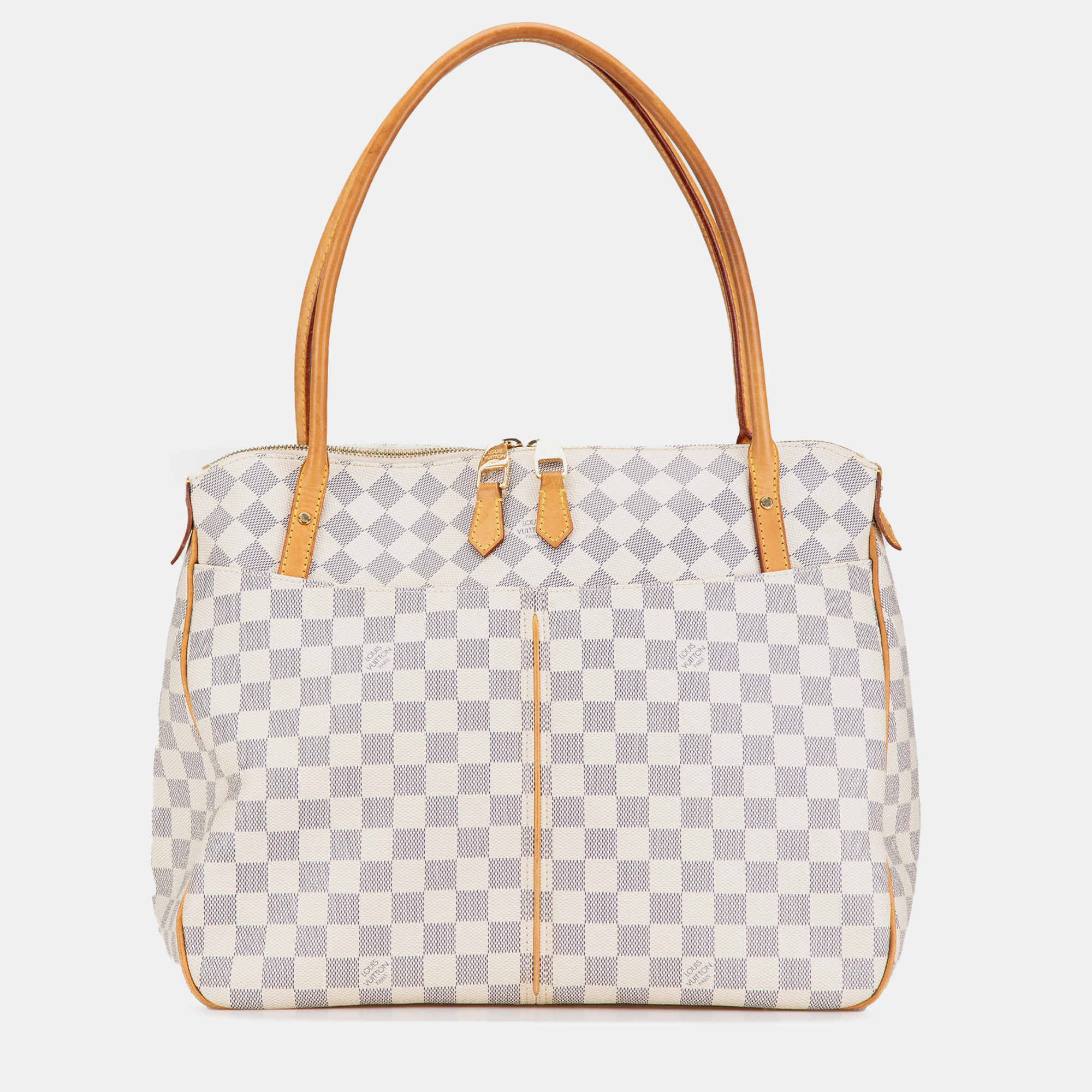 

Louis Vuitton White Damier Azur Figheri GM