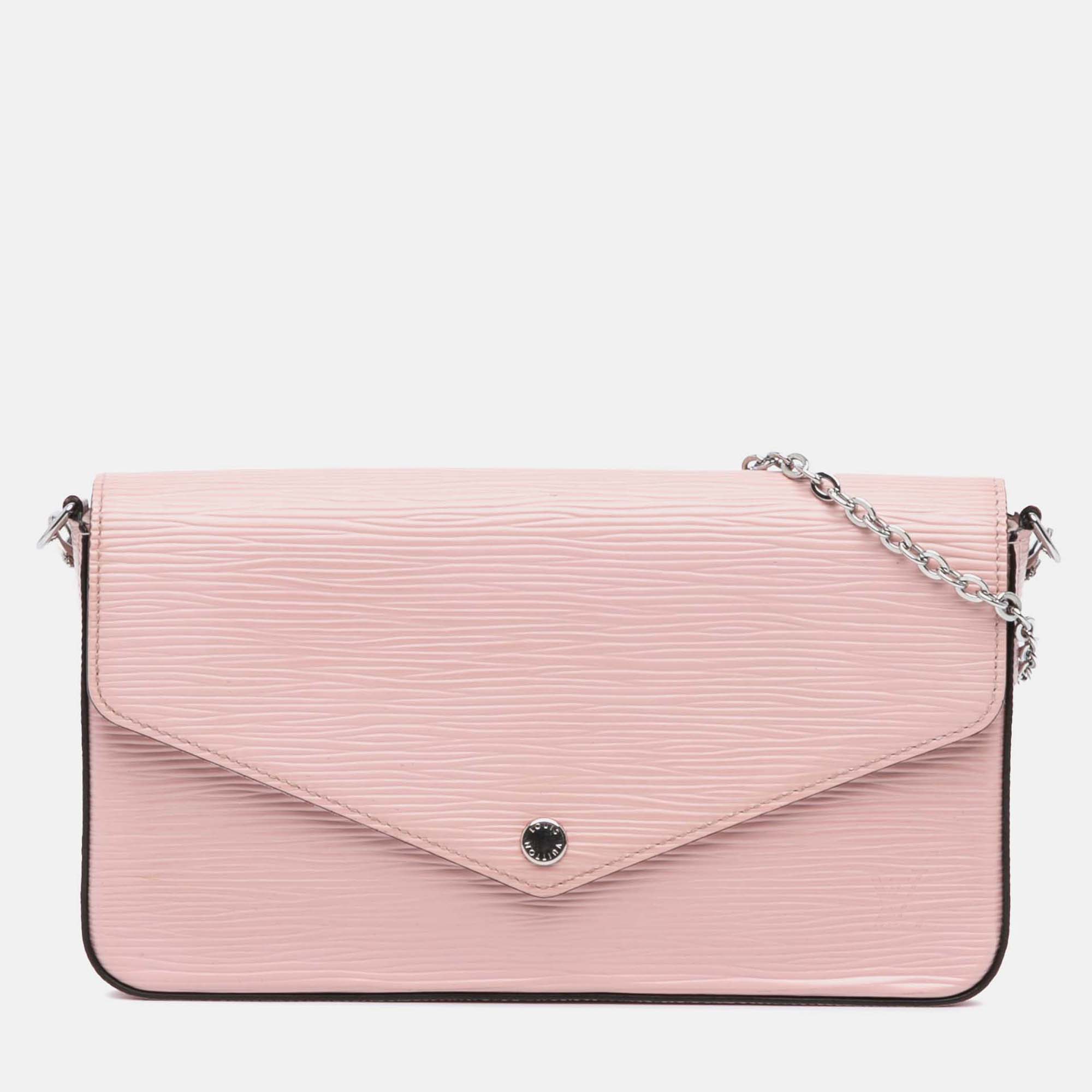 

Louis Vuitton Pink Epi Pochette Felicie