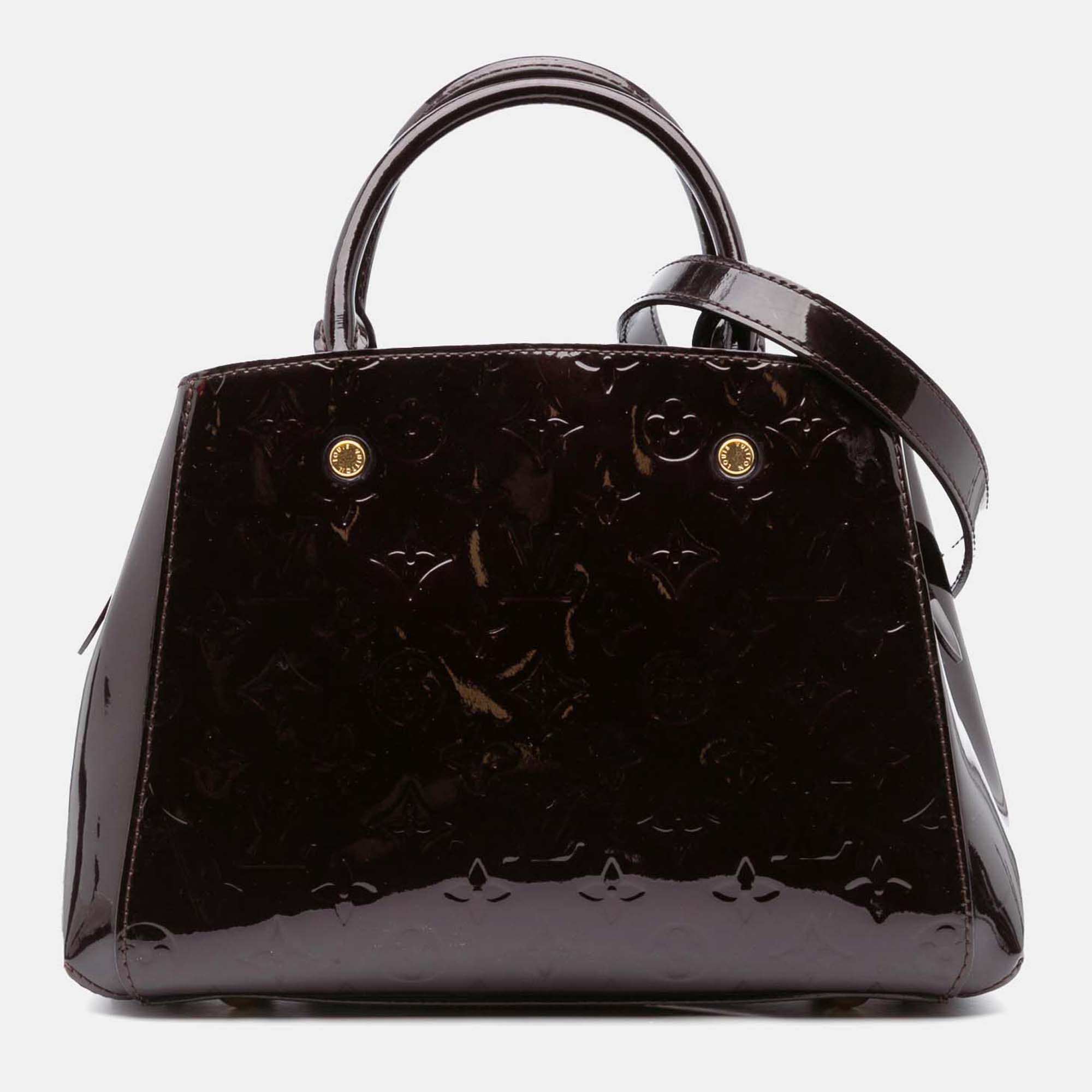

Louis Vuitton Purple Monogram Vernis Montaigne BB