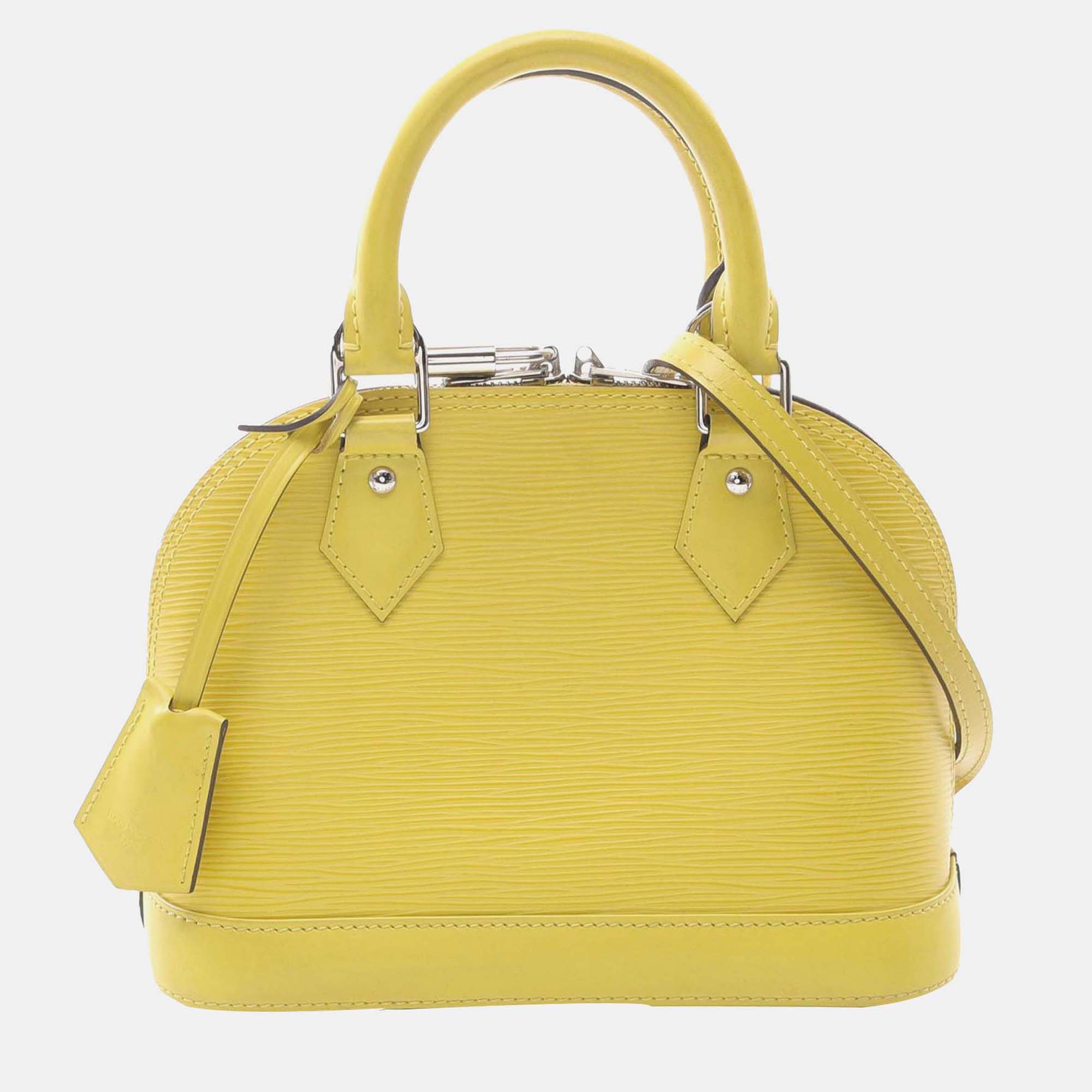 

Louis Vuitton Yellow Epi Alma BB