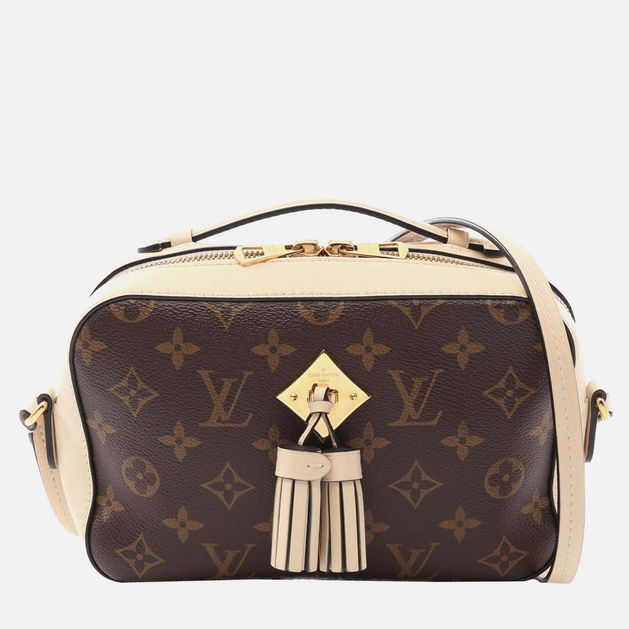 

Louis Vuitton Brown Monogram Saintonge