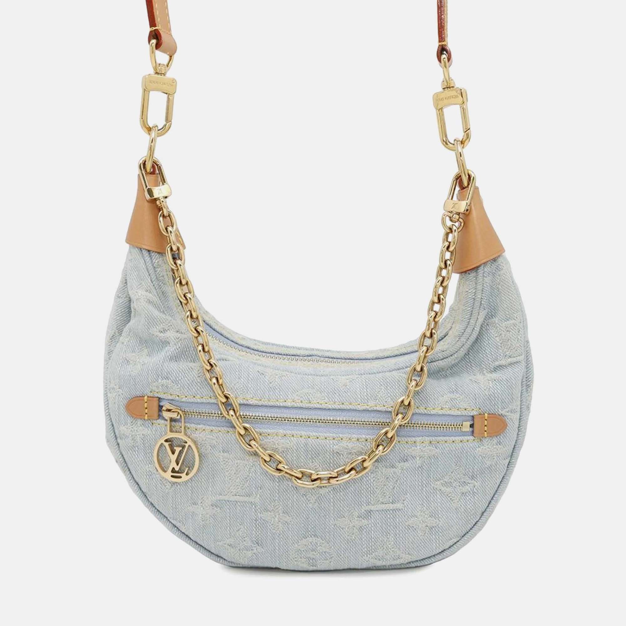 

Louis Vuitton Denim Monogram Loop Shoulder Bag, Blue