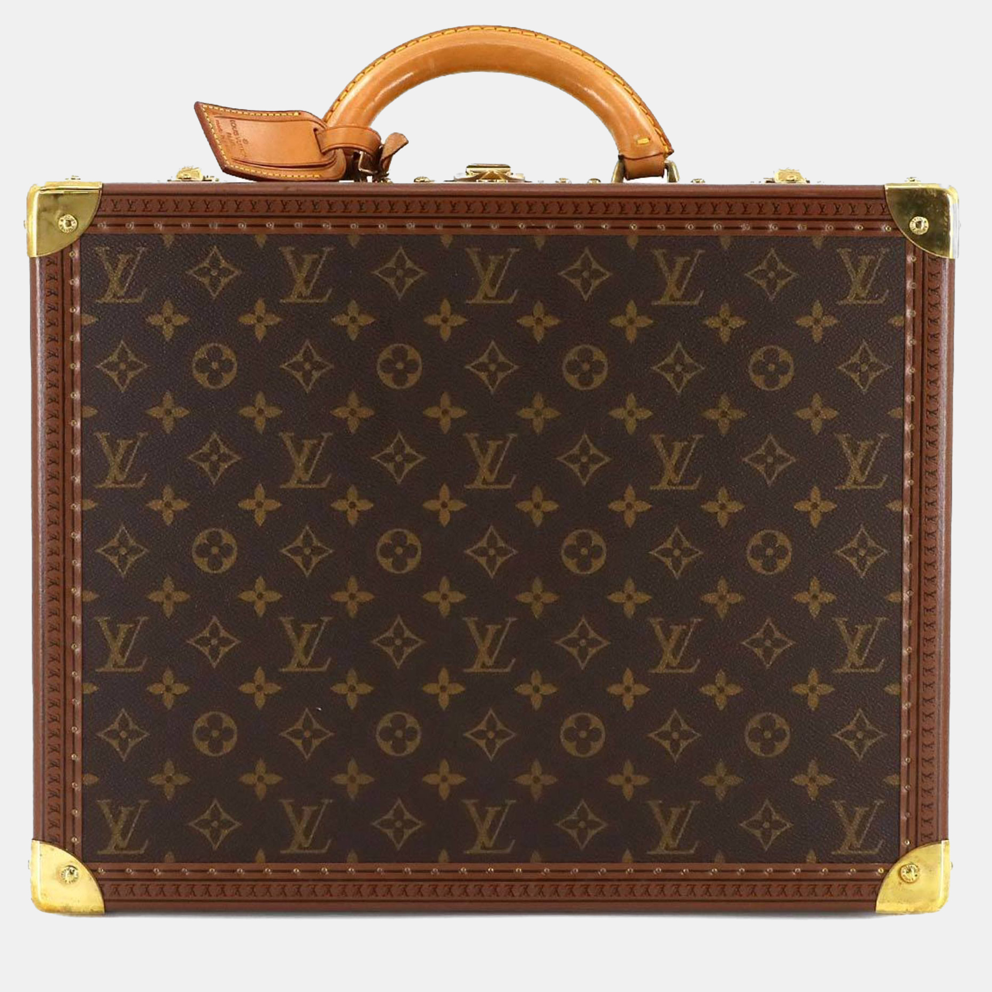 

Louis Vuitton Monogram Cotoville 40 Trunk Case Bag Brown