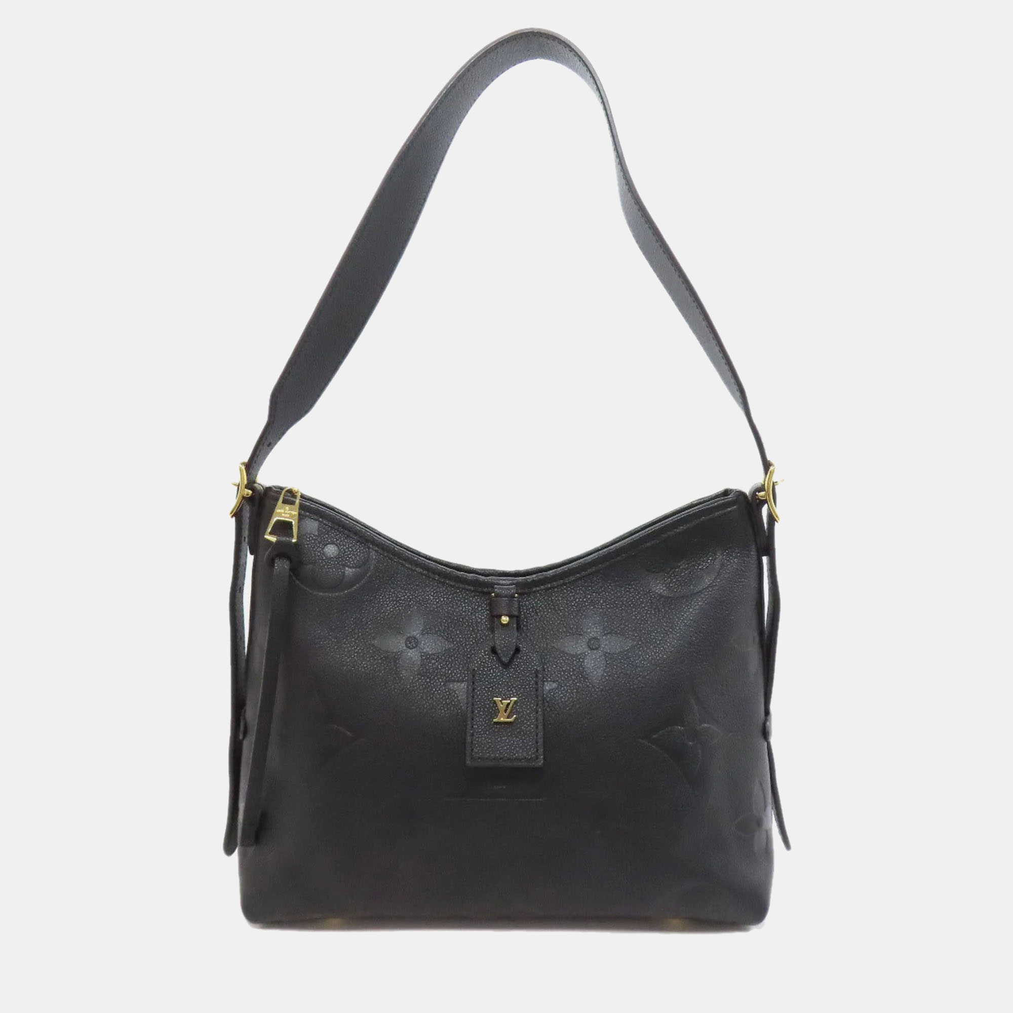 

Louis Vuitton Carryall Zip NM PM Shoulder Bag Empreinte, Black