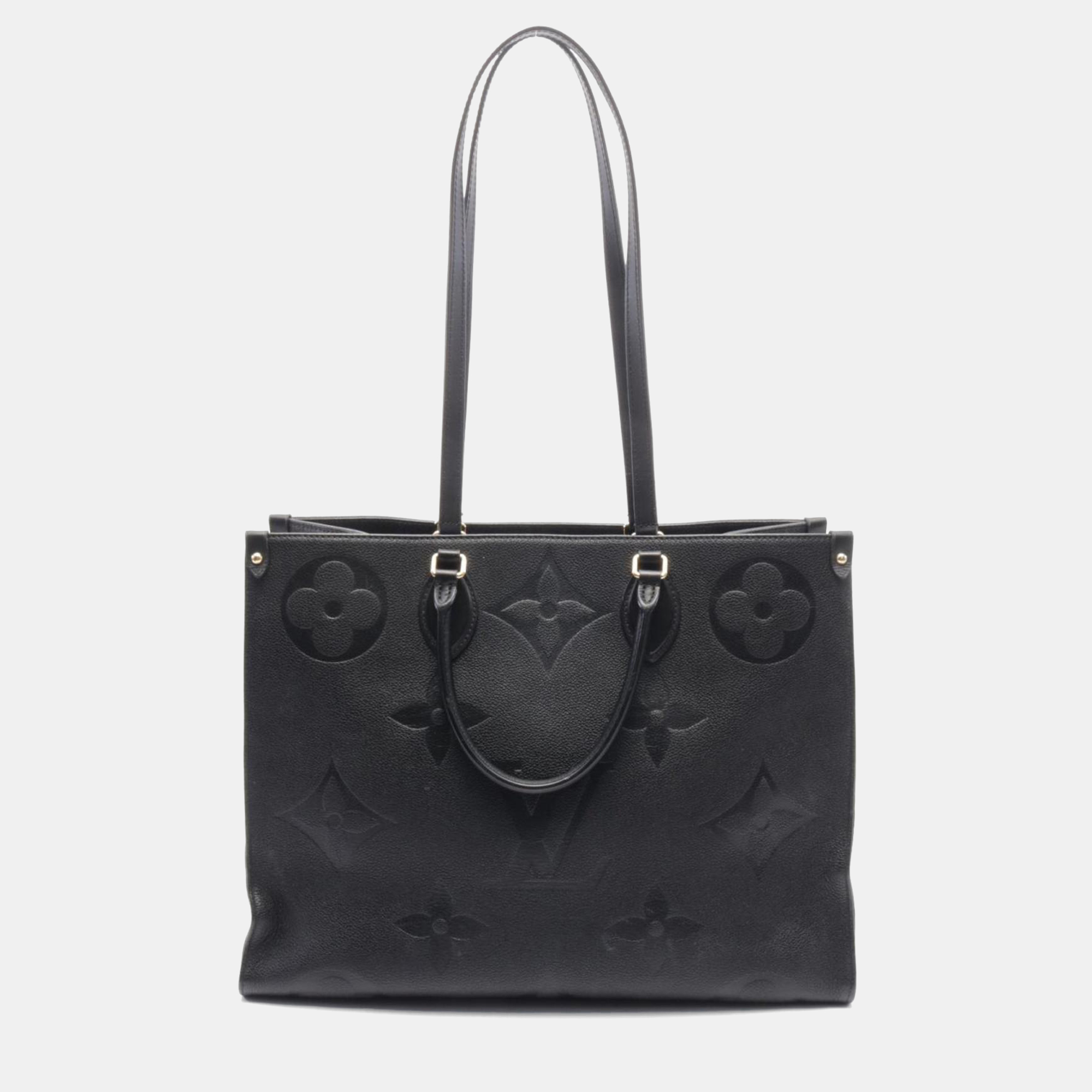 

Louis Vuitton On The Go Gm Monogram Empreinte Noir Tote Bag Leather Black