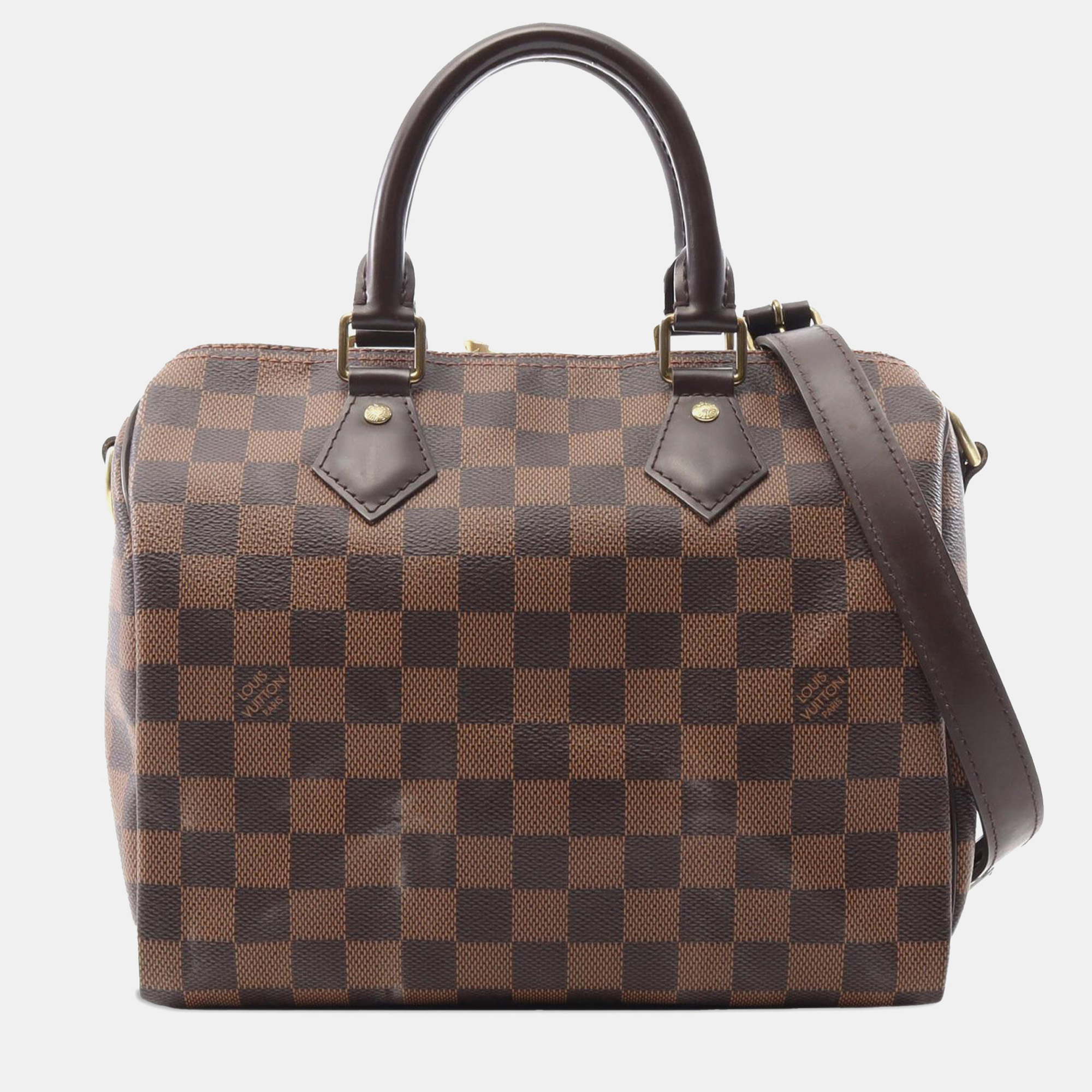 

Louis Vuitton Brown Damier Ebene Speedy Bandouliere 25