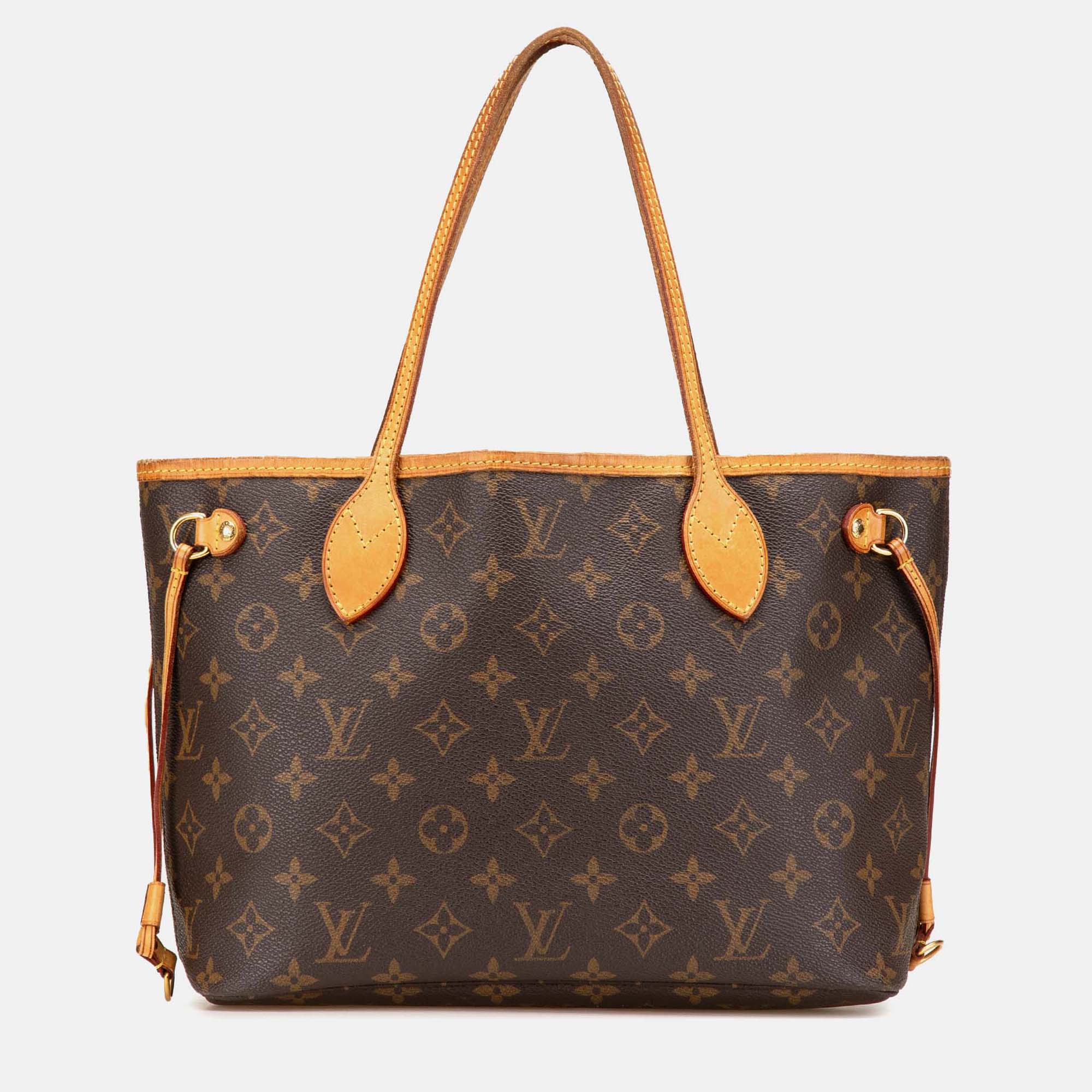 

Louis Vuitton Brown Monogram Neverfull PM