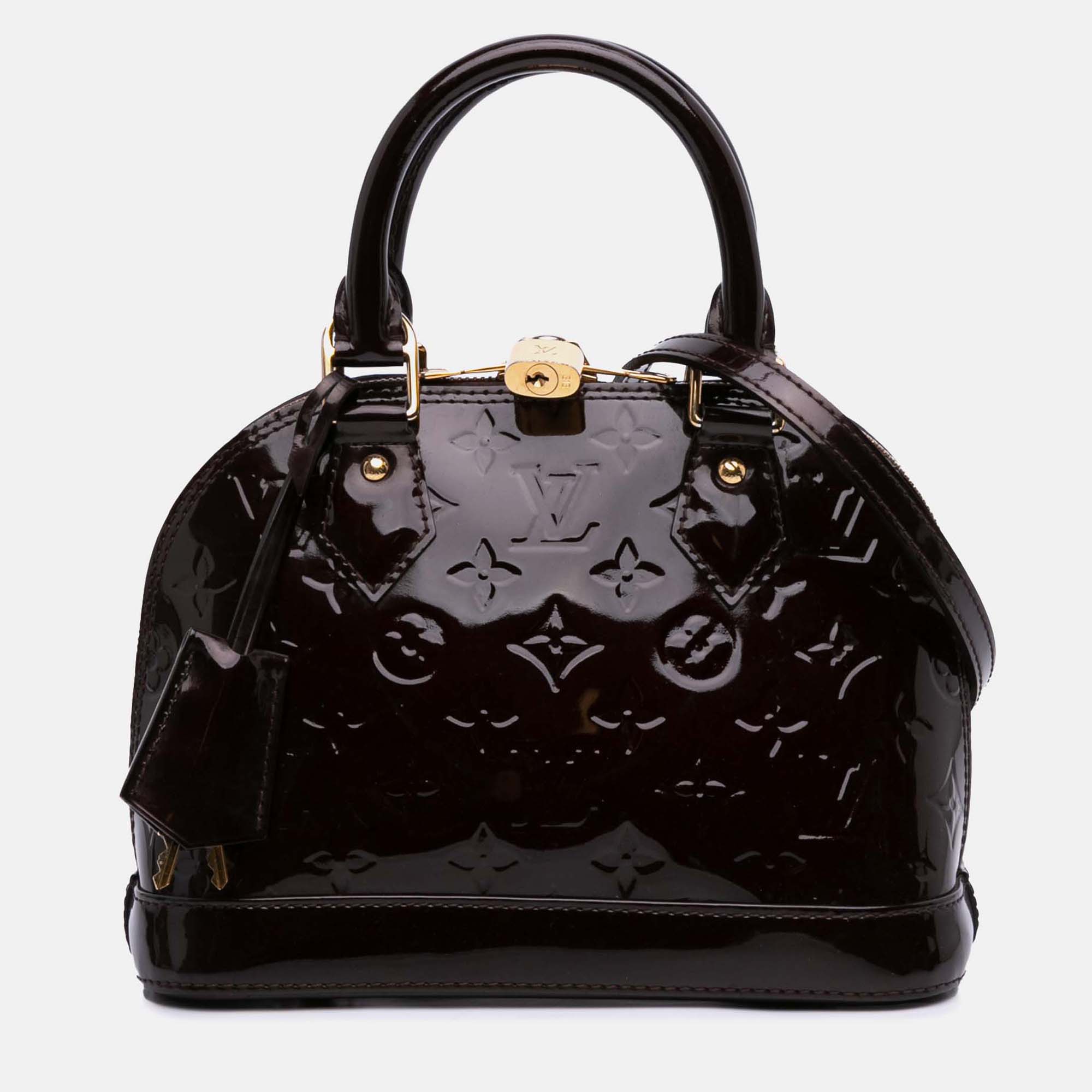 

Louis Vuitton Purple Monogram Vernis Alma BB