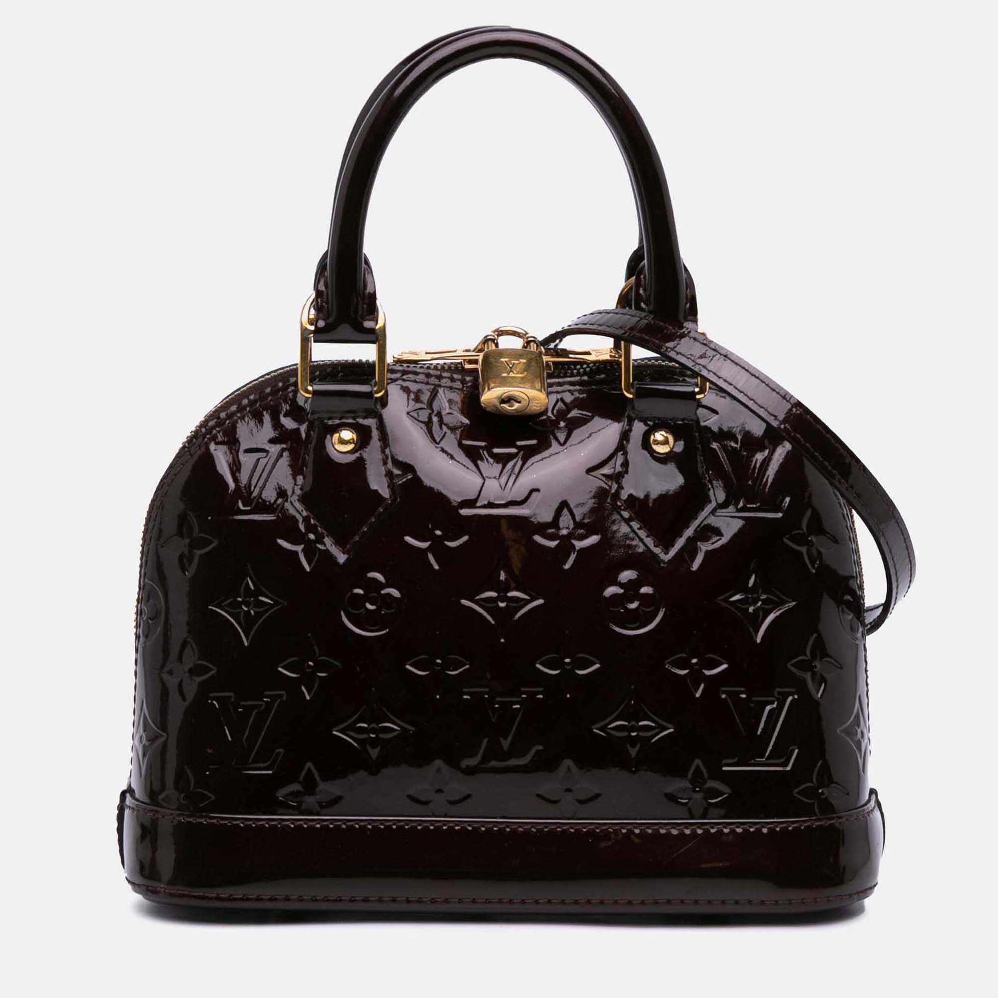 

Louis Vuitton Purple Monogram Vernis Alma BB