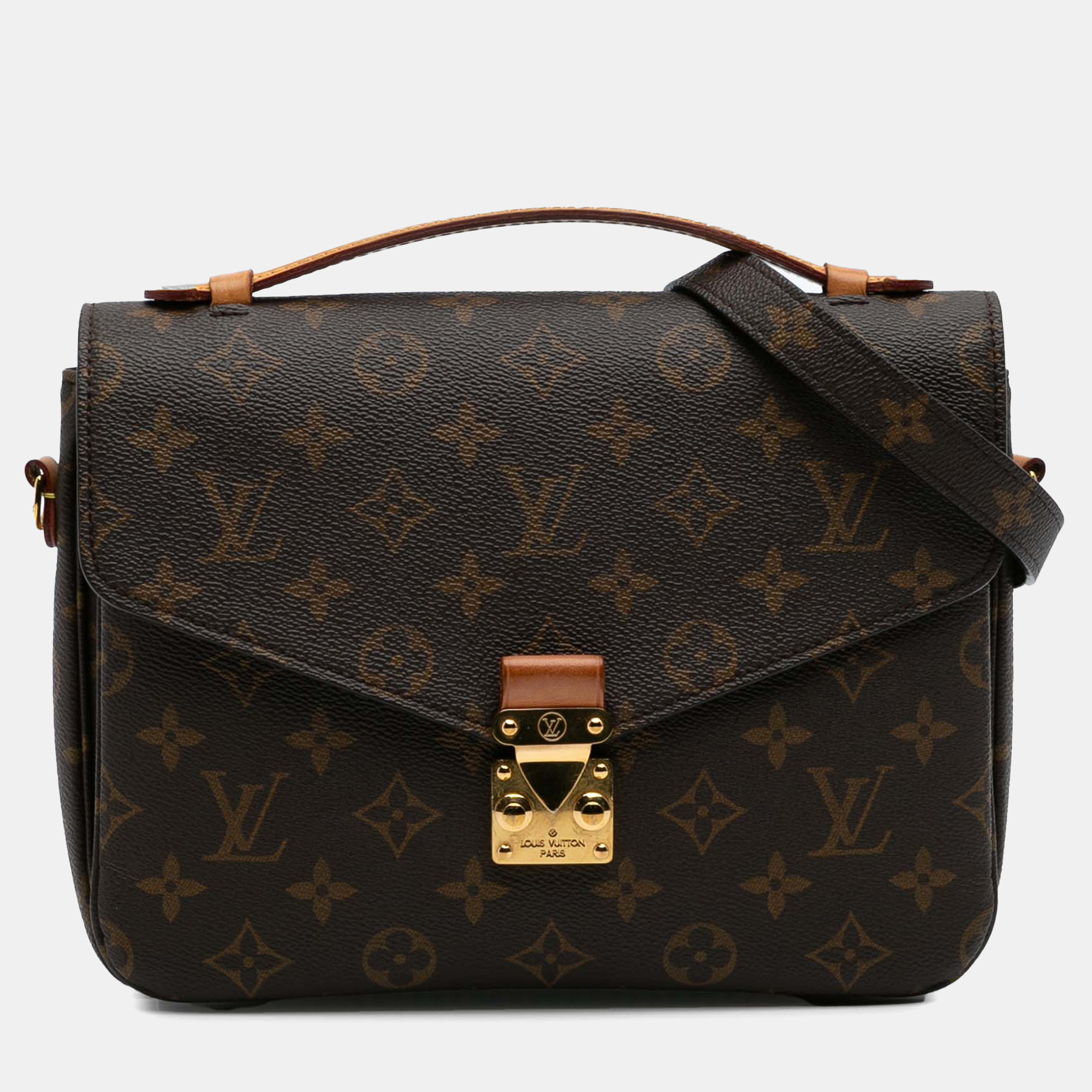

Louis Vuitton Brown Monogram Pochette Metis