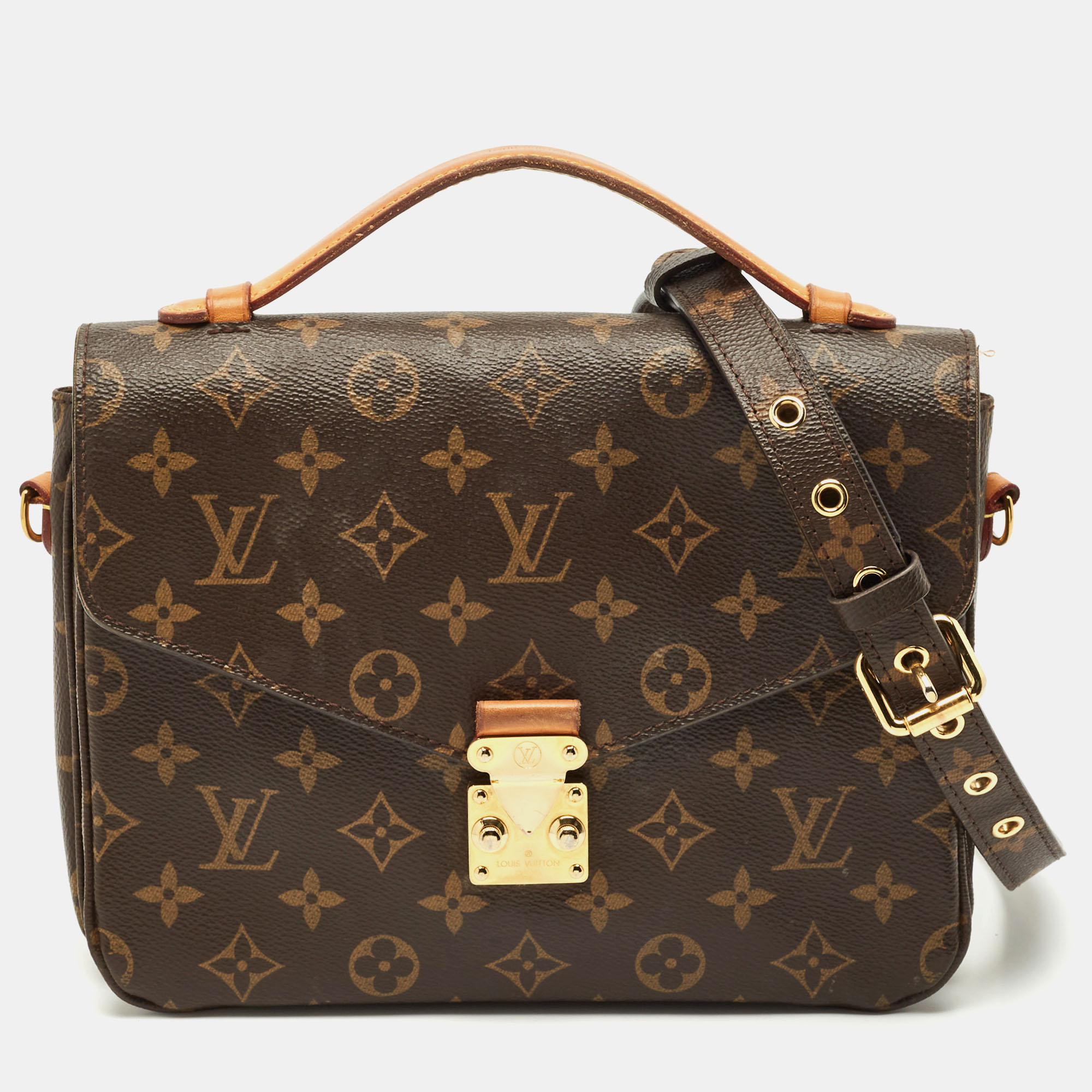 

Louis Vuitton Monogram Canvas Pochette Metis Bag, Brown