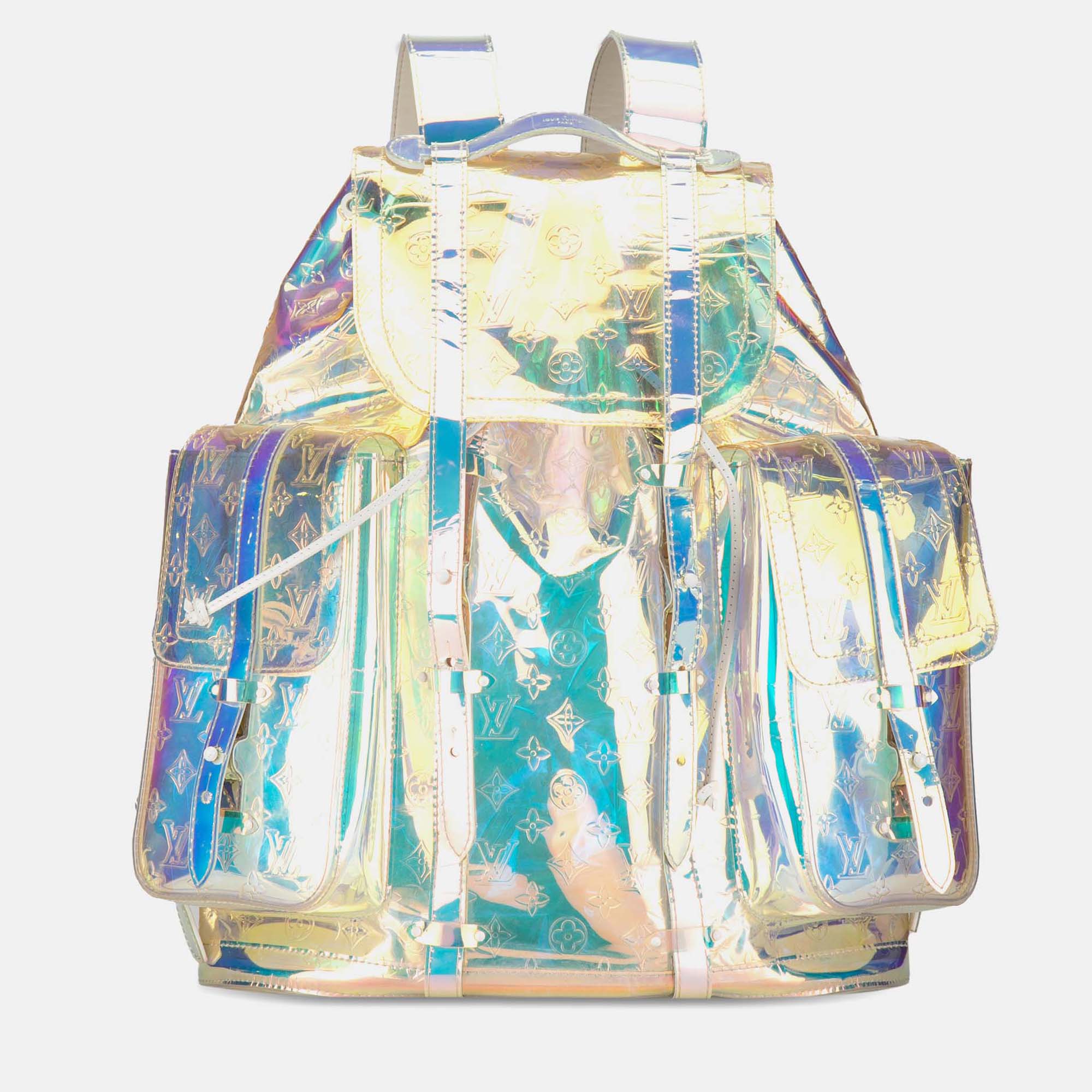

Louis Vuitton Blue Monogram Prism Christopher GM