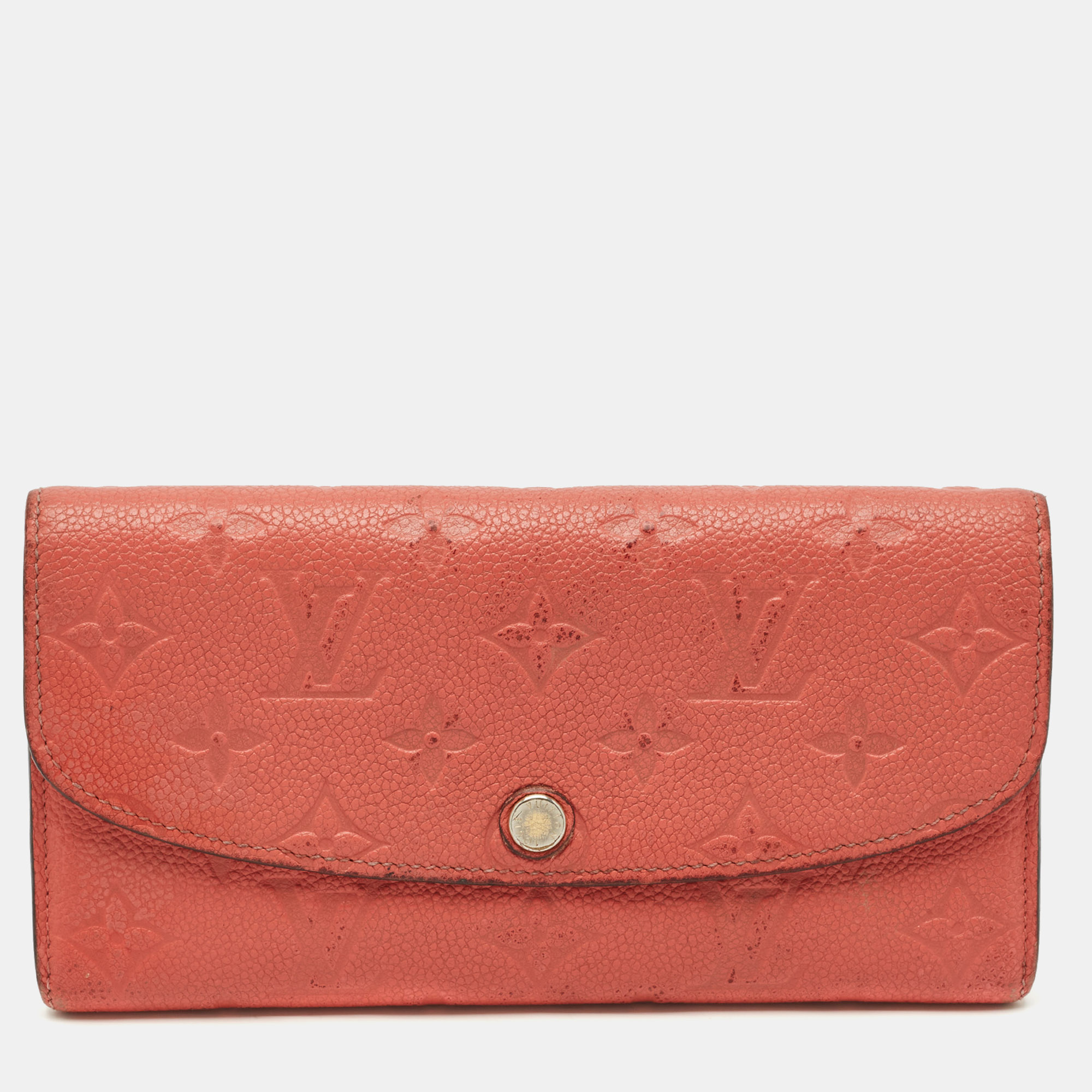 

Louis Vuitton Pink Monogram Empreinte Leather Josephine Wallet