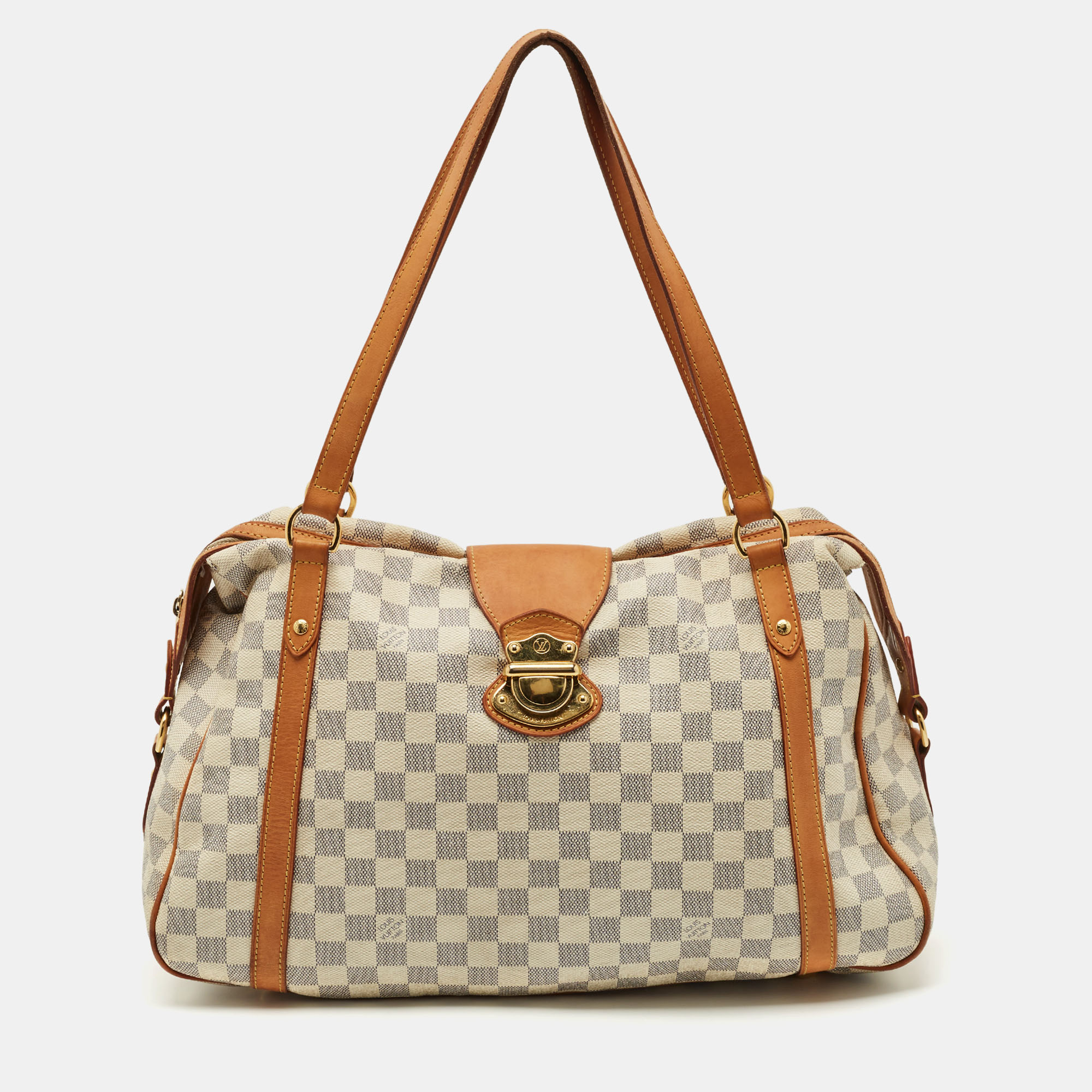 

Louis Vuitton Damier Azur Canvas Stresa GM Bag, White