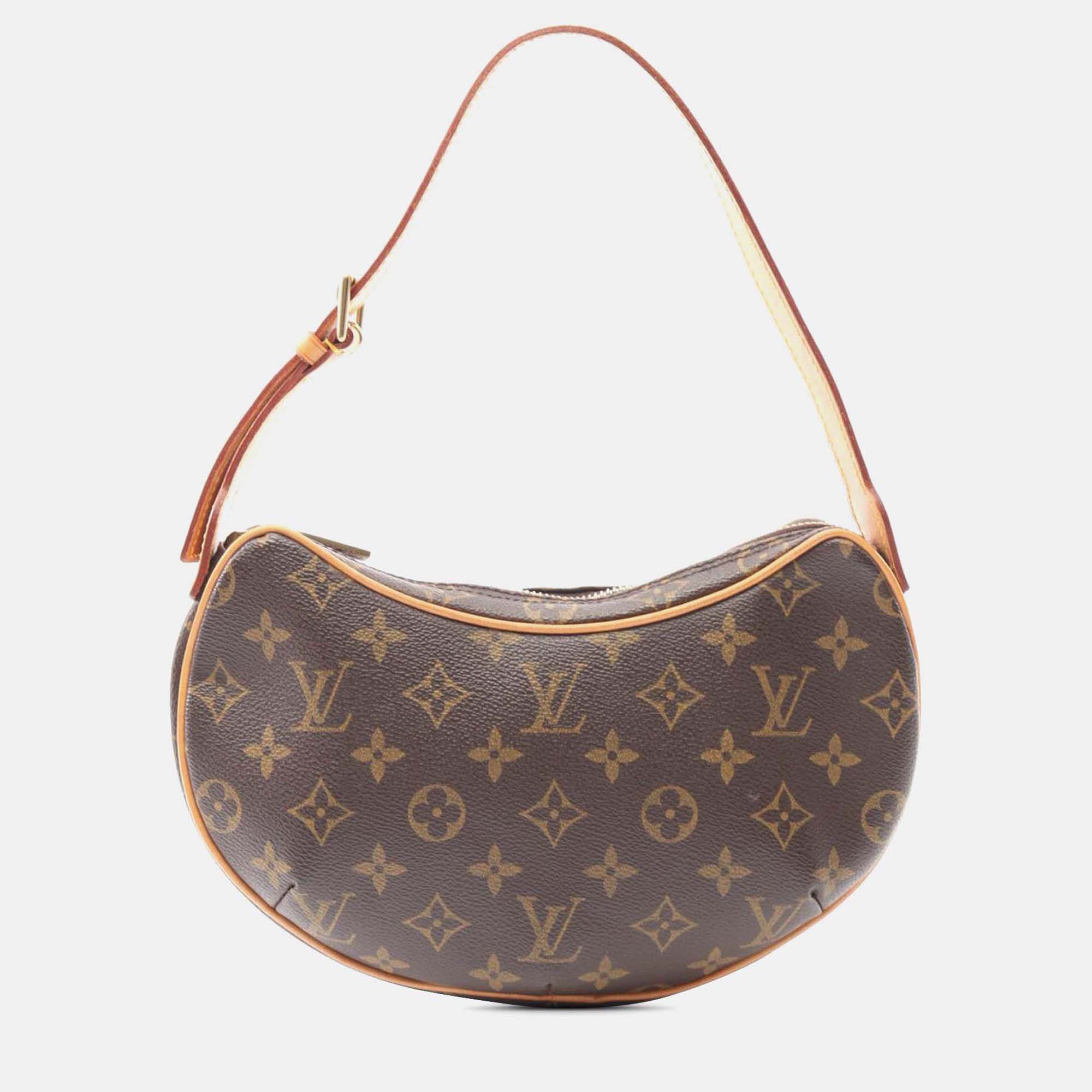 

Louis Vuitton Brown Monogram Croissant PM
