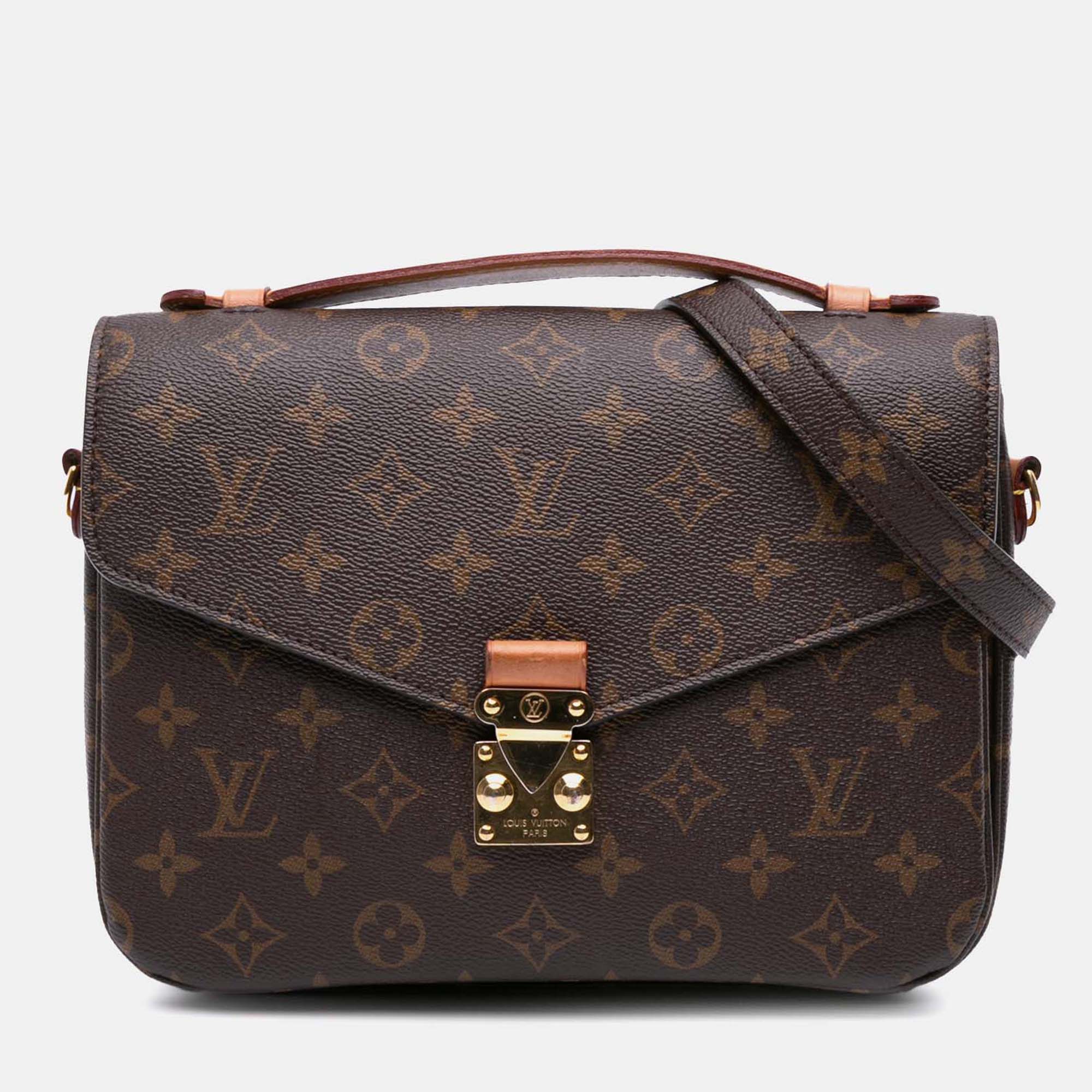 

Louis Vuitton Brown Monogram Pochette Metis