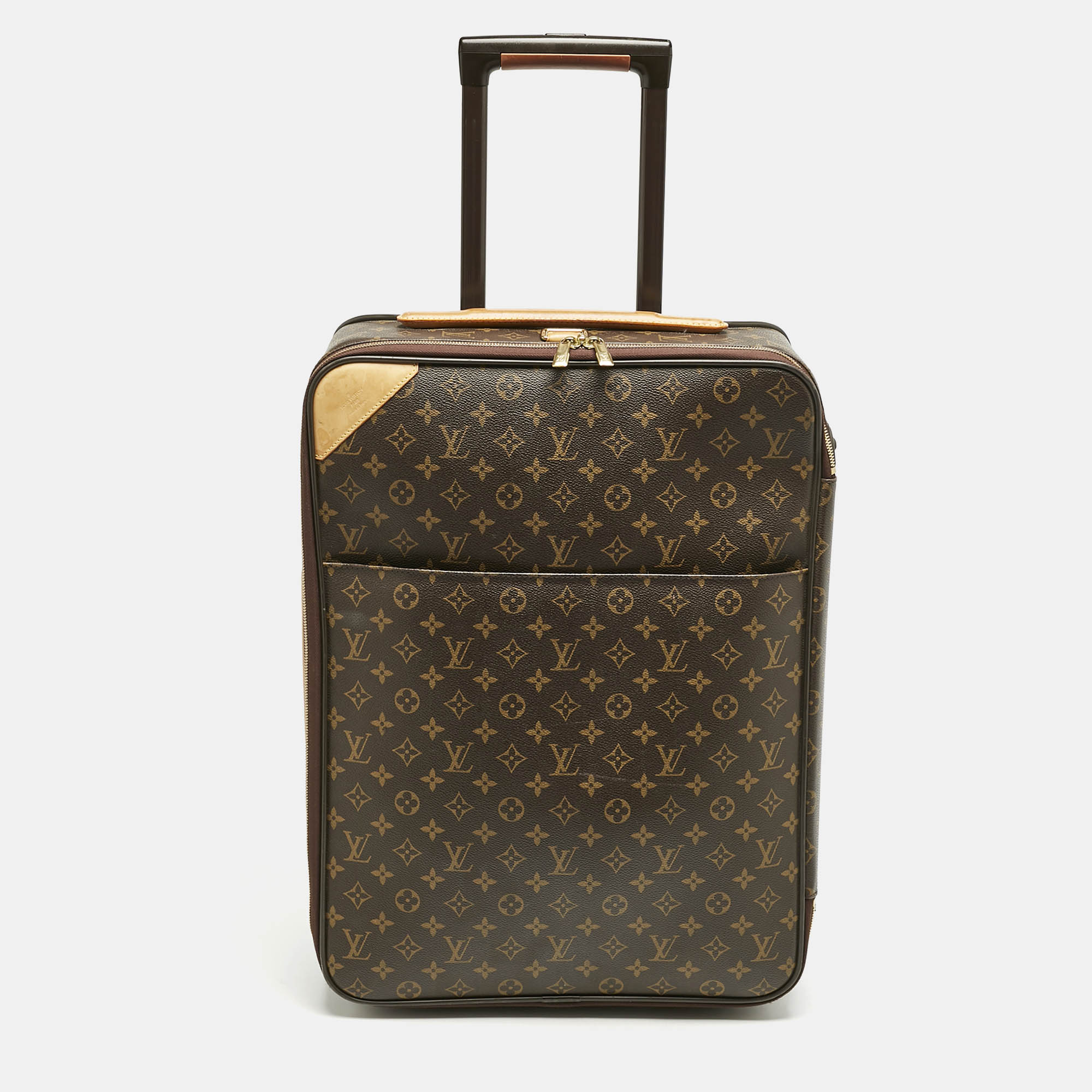 

Louis Vuitton Monogram Canvas Pegase 50 Business Luggage, Brown