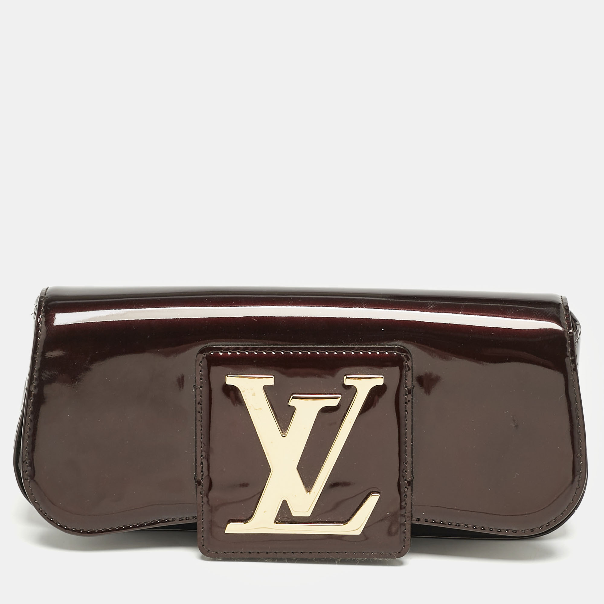 

Louis Vuitton Amarante Vernis Sobe Clutch, Burgundy