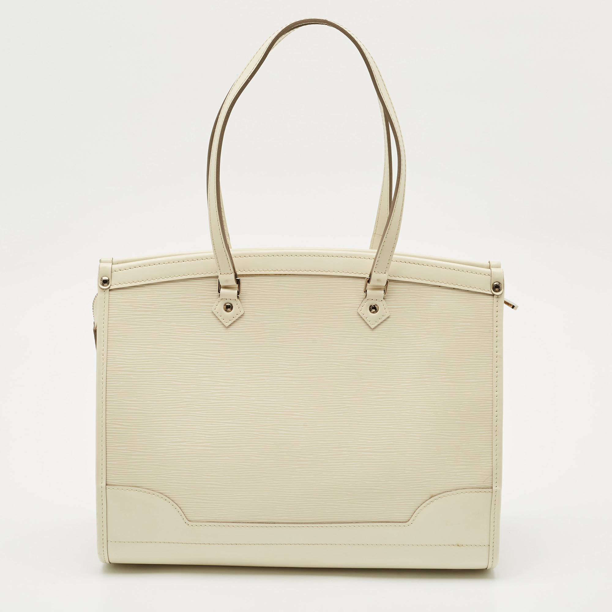

Louis Vuitton Ivorie Epi Leather Madeleine GM Bag, White