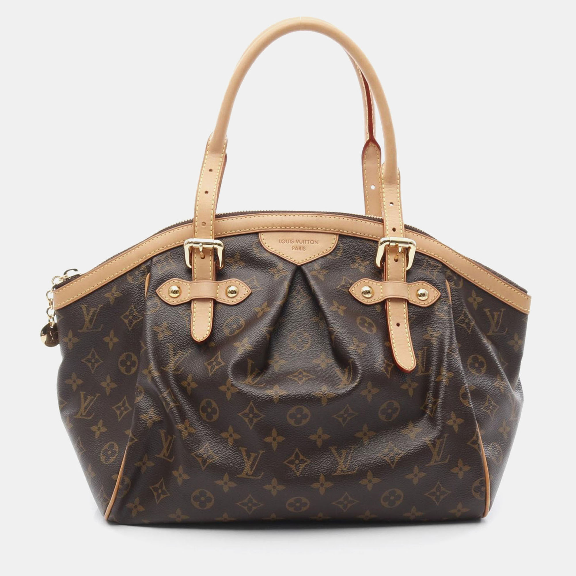 

Louis Vuitton Tivoli Gm Handbag Monogram Canvas Leather Brown