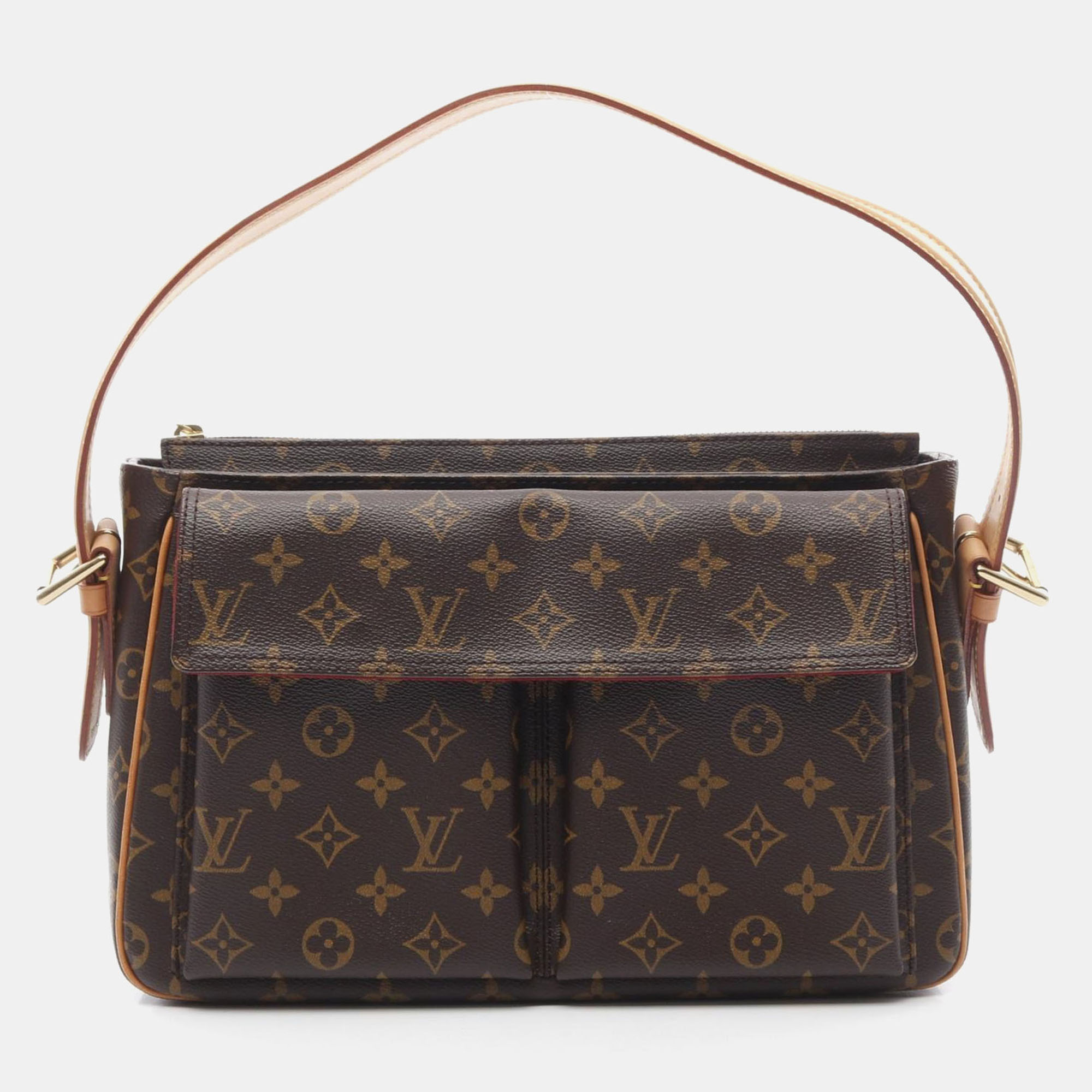 

Louis Vuitton Vivacite Mm Shoulder Hand Bag Monogram Canvas, Brown