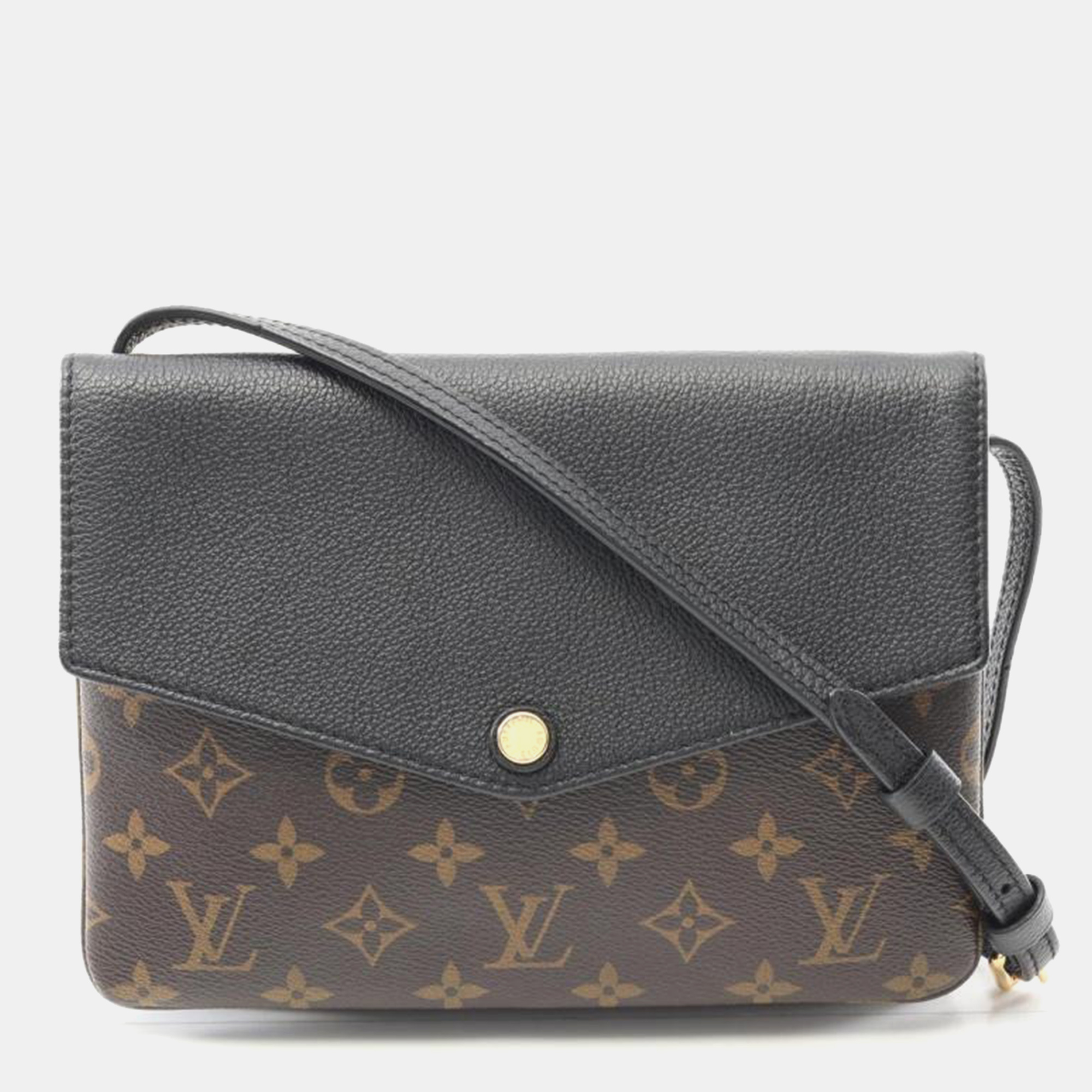 

Louis Vuitton Twice Monogram Black Leather Crossbody Bag